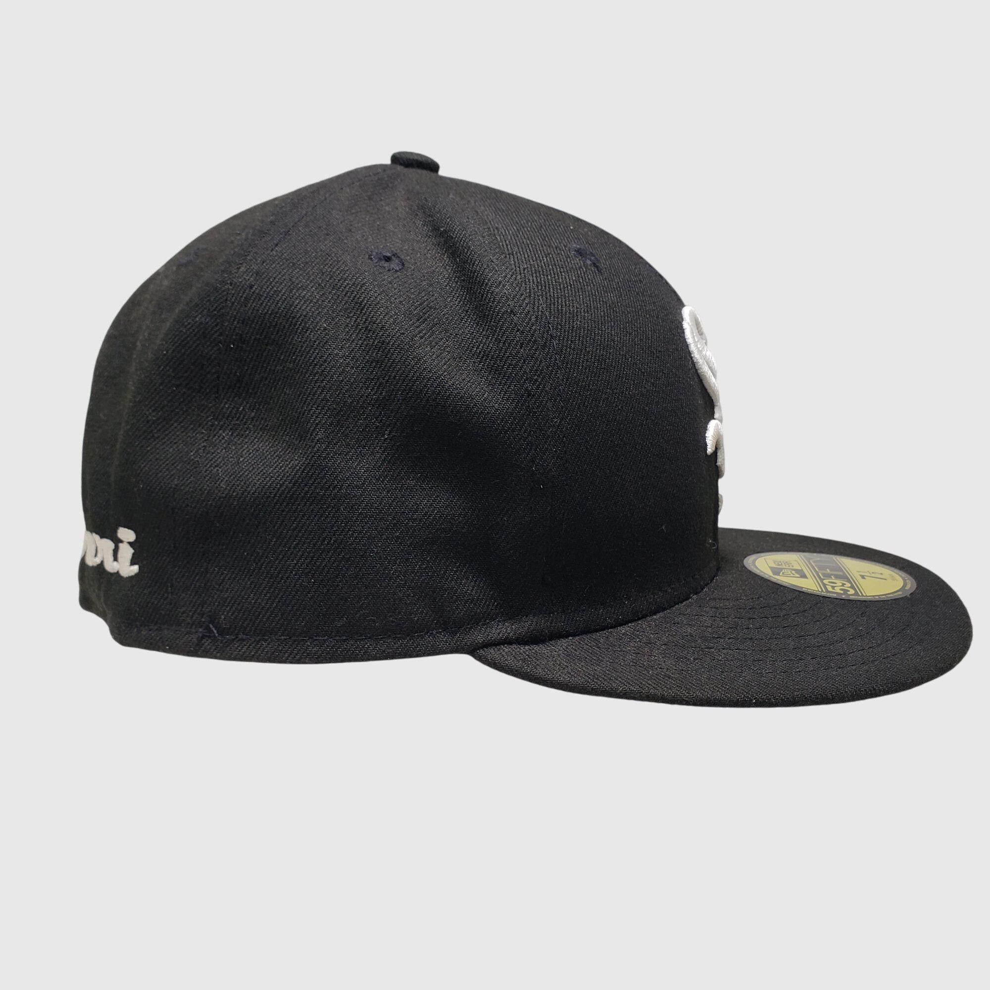 New Era New Era 59FIFTY Chicago White Sox Hat 7 1/2 Black Fitted Cap Size ONE SIZE - 2 Thumbnail