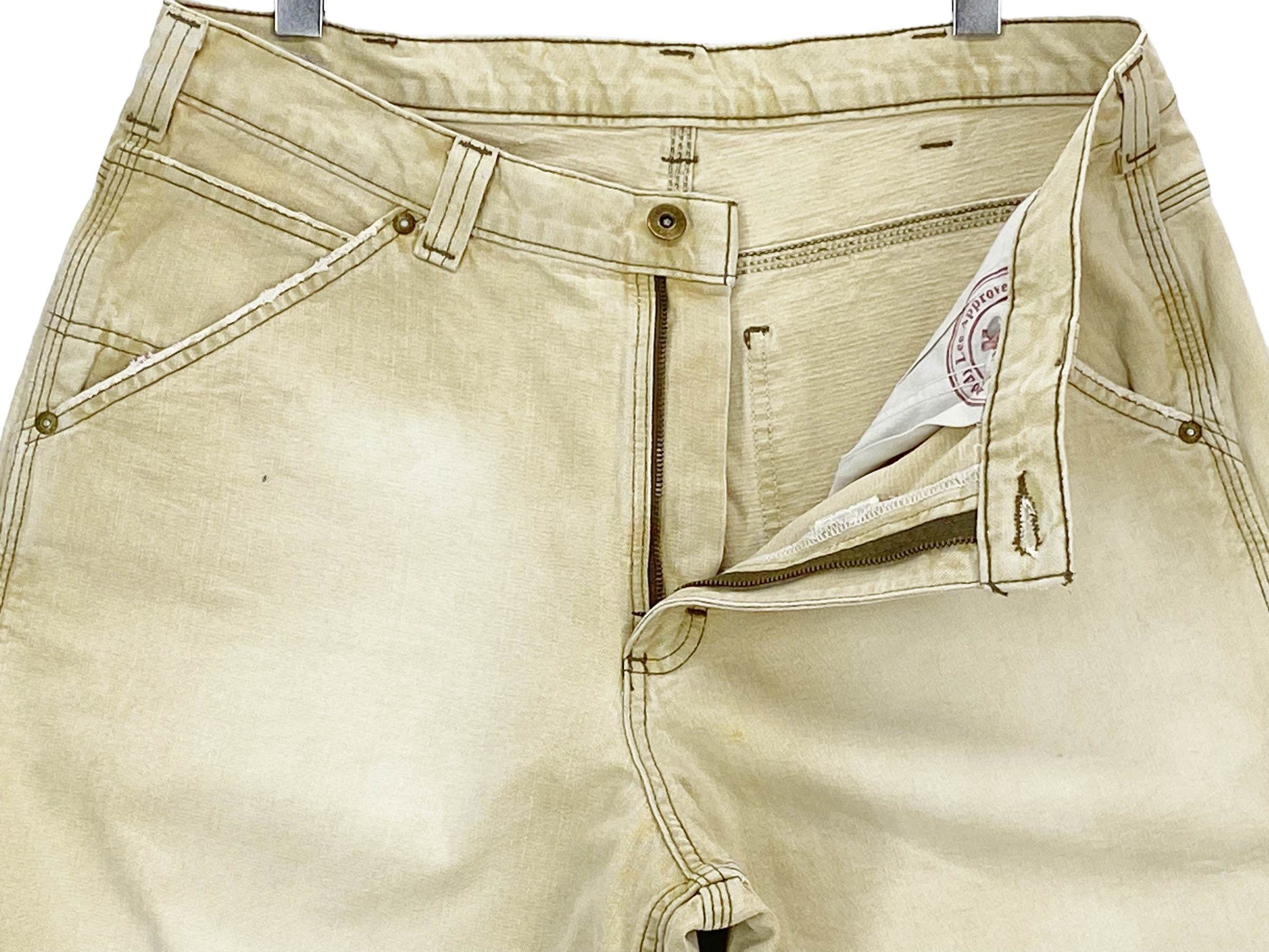 Japanese Brand Vintage Lee Carpenter Light Wash Denim Jeans Size US 35 - 3 Thumbnail