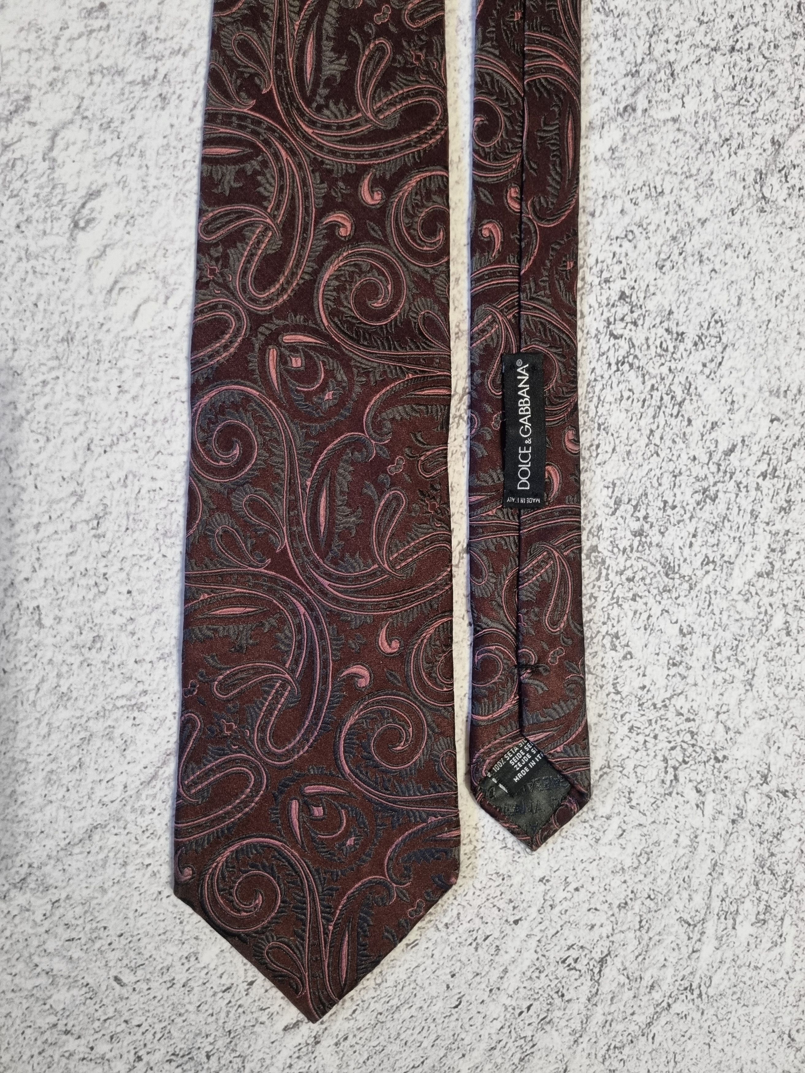 Dolce & Gabbana Amazing Dolce & Gabbana Abstract Silk Tie Size ONE SIZE - 4 Thumbnail
