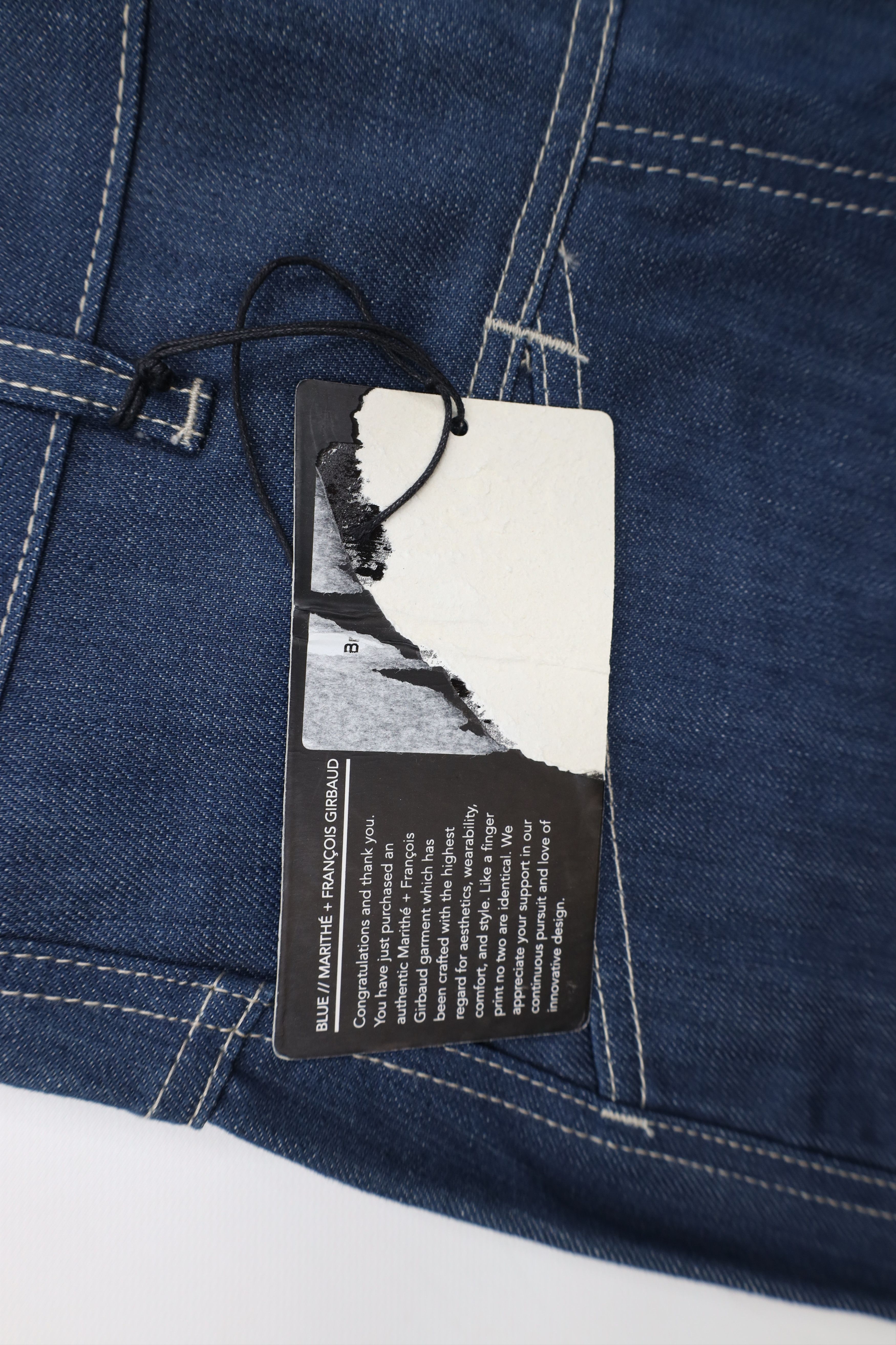 Marithe + Francois Girbaud × Vintage Deadstock Vintage 90s Marithe Francois Girbaud Jean Shorts Size US 33 - 8 Thumbnail