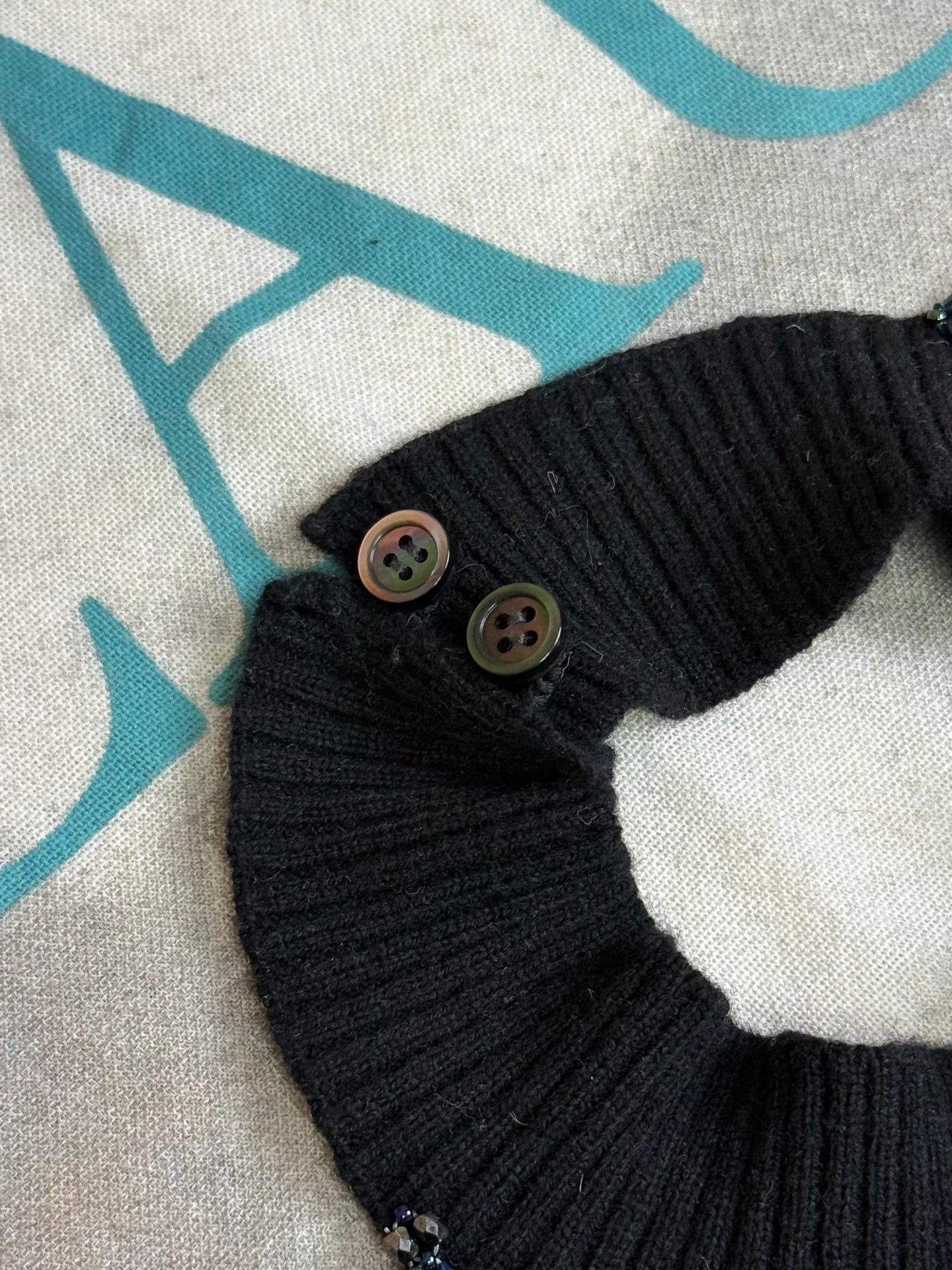 Undercover UNDERCOVER Beaded Knit Collar K20 Size ONE SIZE - 6 Thumbnail