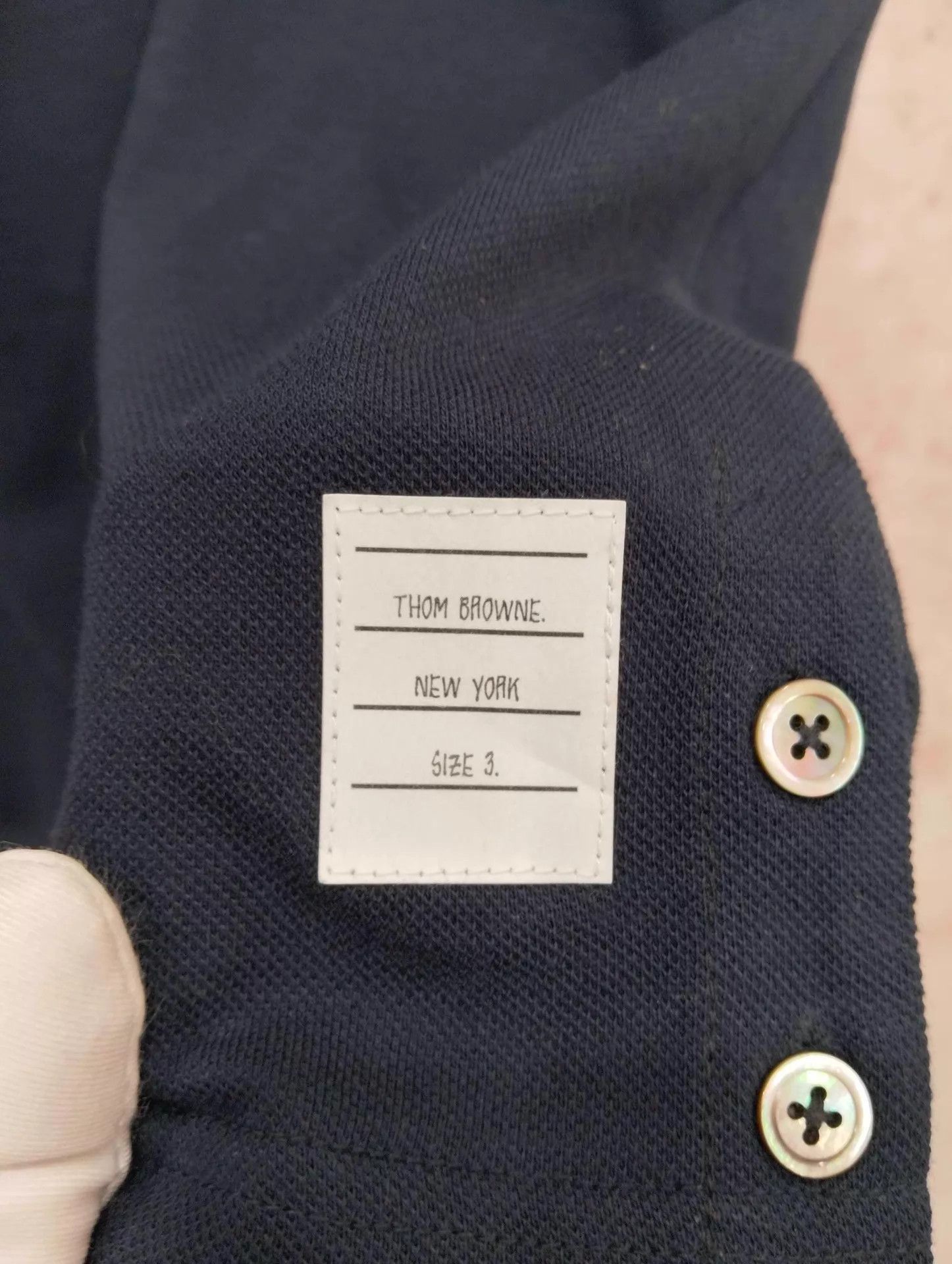 Thom Browne Thom Browne Navy Stripe Polo Shirt US 3 Size US L / EU 52-54 / 3 - 5 Thumbnail