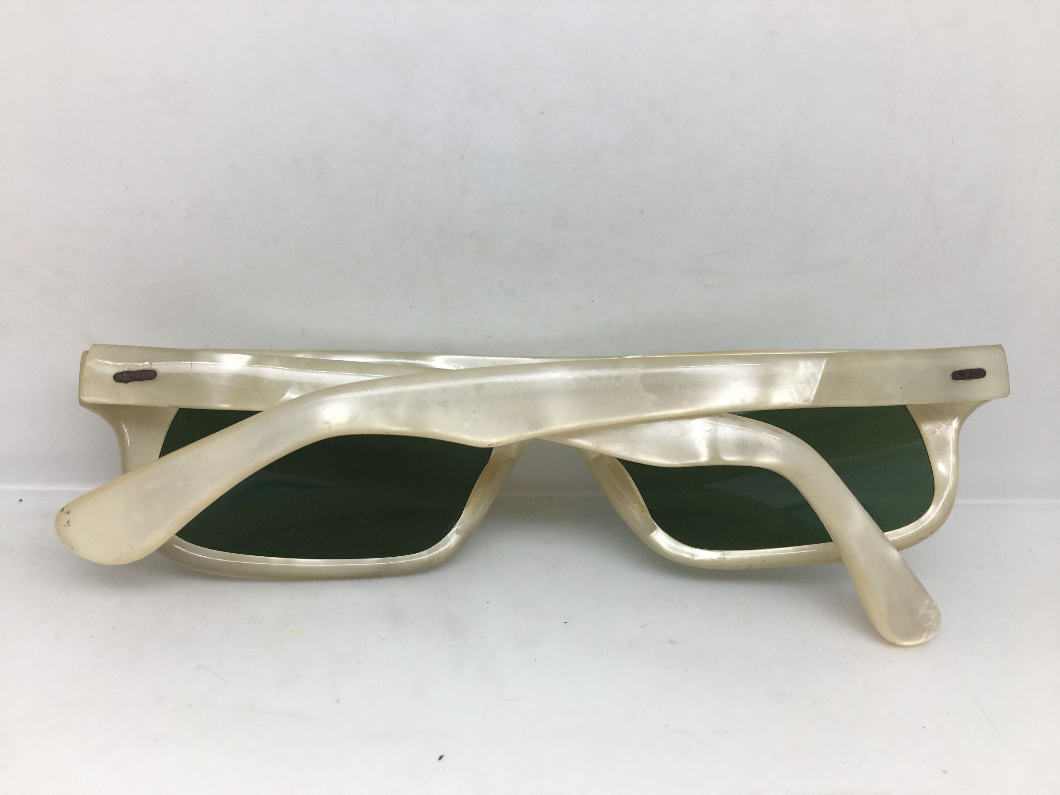 Vintage Vintage Handmade Ivory Sunglasses Frame France Glass Lens Size ONE SIZE - 9 Thumbnail