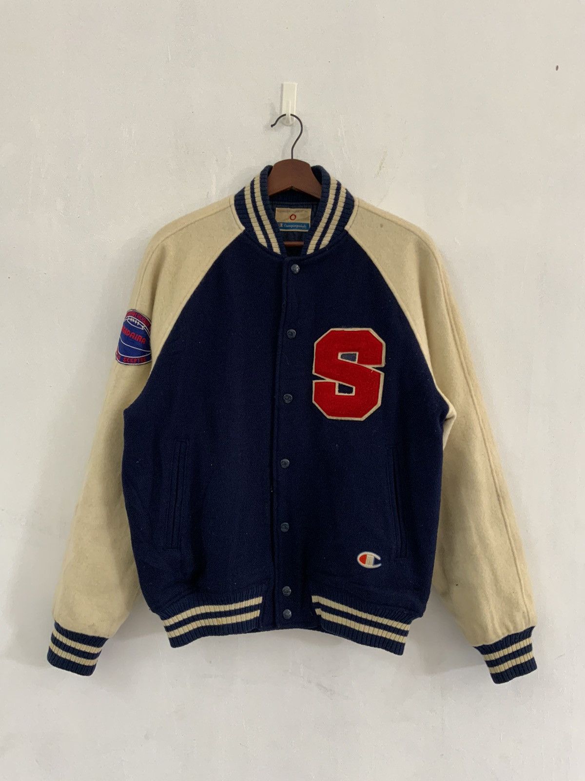Champion Vintage Champion Wool Club L20 varsity Jacket Size US M / EU 48-50 / 2 - 2 Thumbnail