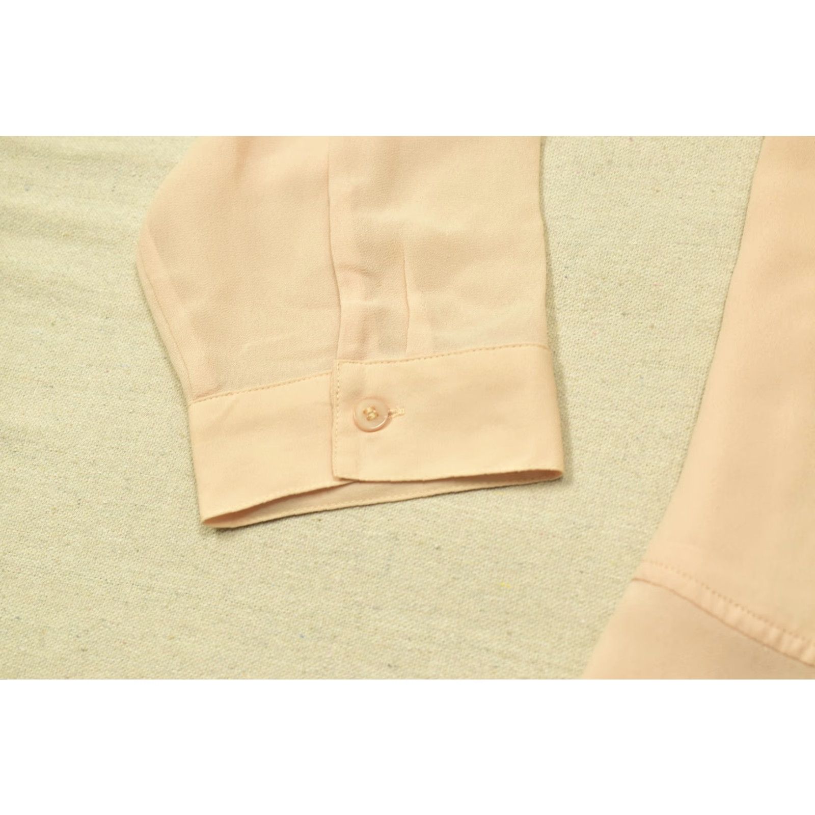 Vintage Chico's Shirt Women Orange Sheer Long Sleeve Button Down Collared Roll Tab Sleeve Size L Regular Vintage No Size L / US 10 / IT 46 - 5 Thumbnail