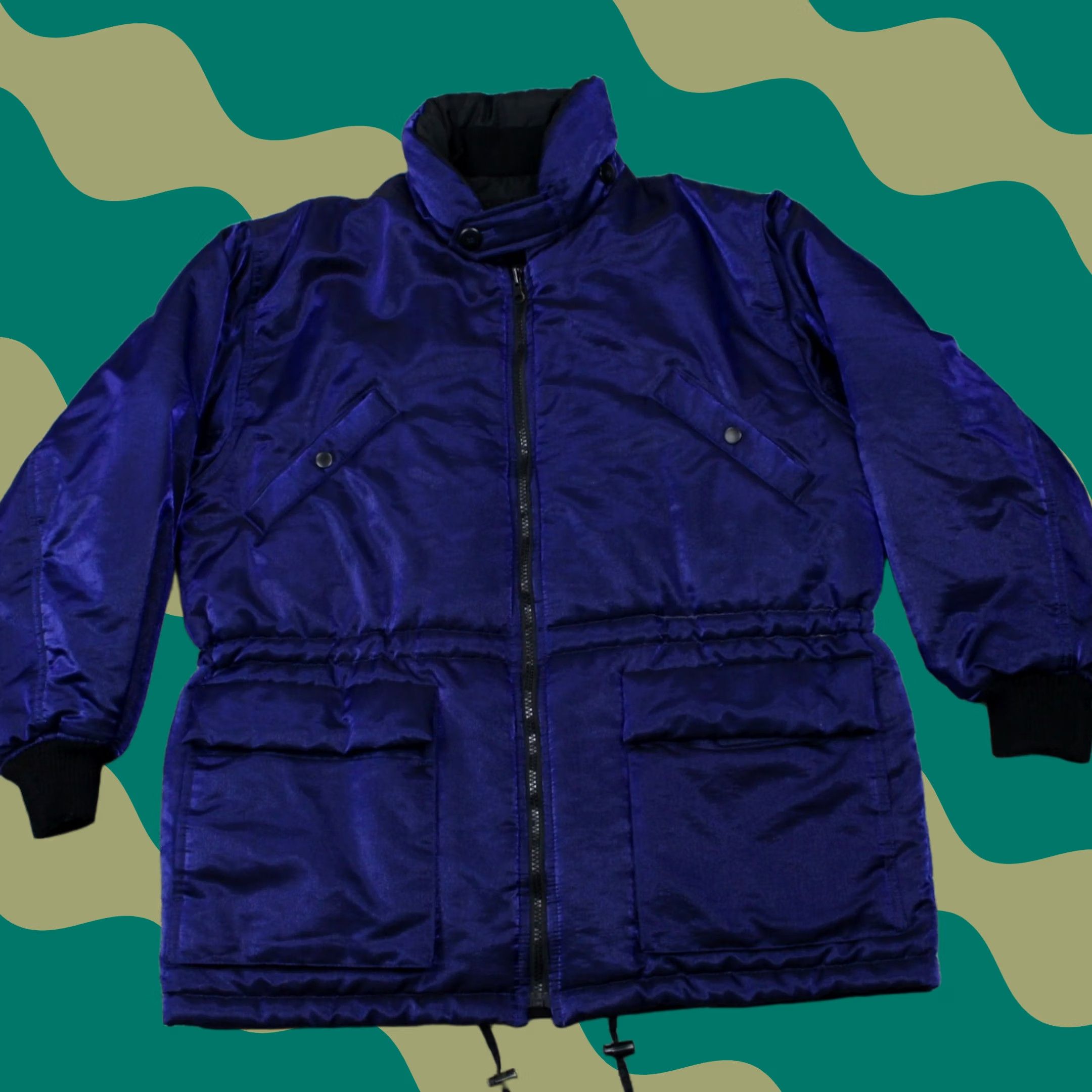 Vintage VTG Colebrook Jacket Womens Medium Purple/Black Reversible Puffy Winter Coat Size M / US 6-8 / IT 42-44 - 1 Thumbnail