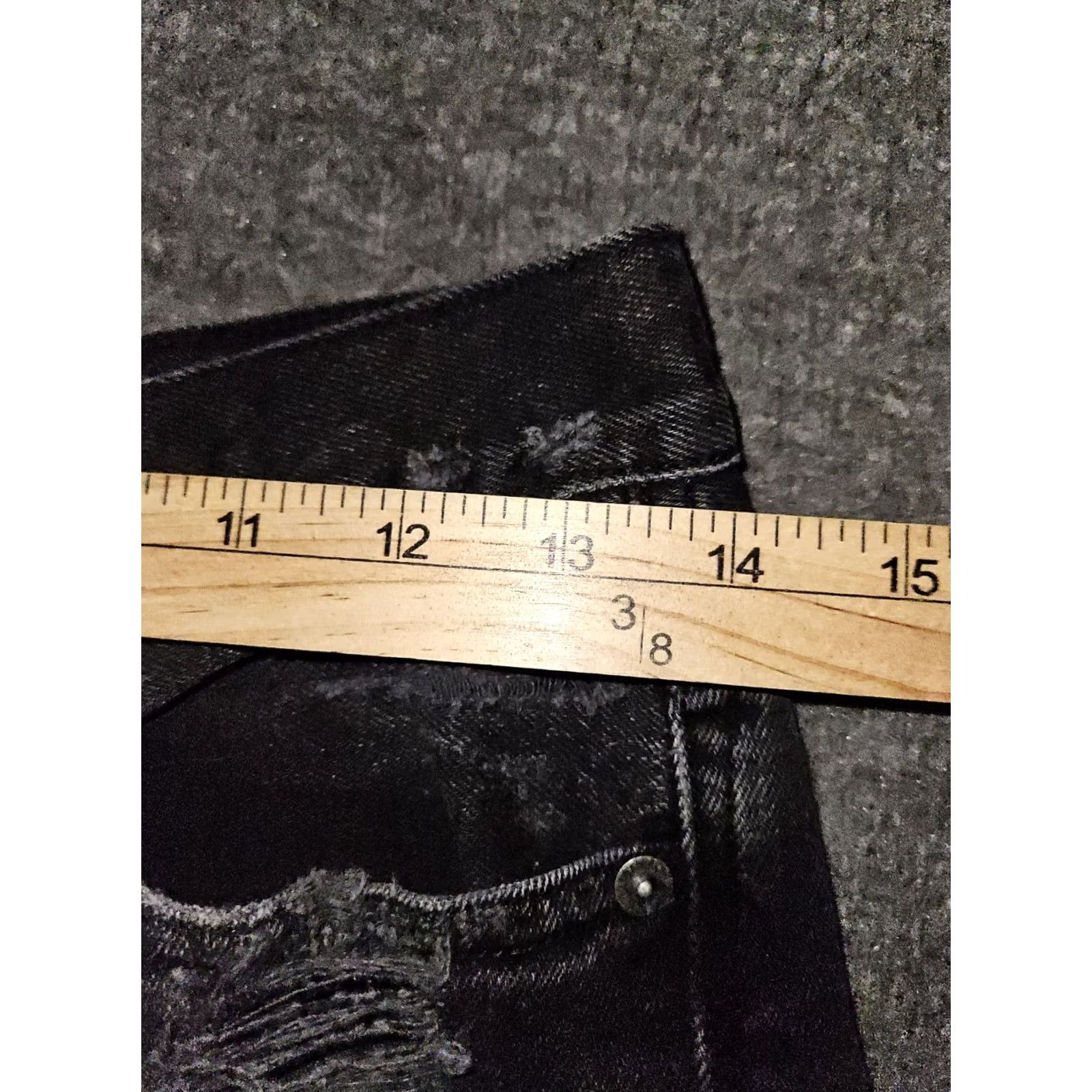 American Eagle Outfitters American Eagle Outfitters Mom Jeans Denim Black Distressed Stretch Mid 4 Regular 26 Inseam Women’s Regular Size 27" / US 4 / IT 40 - 5 Thumbnail