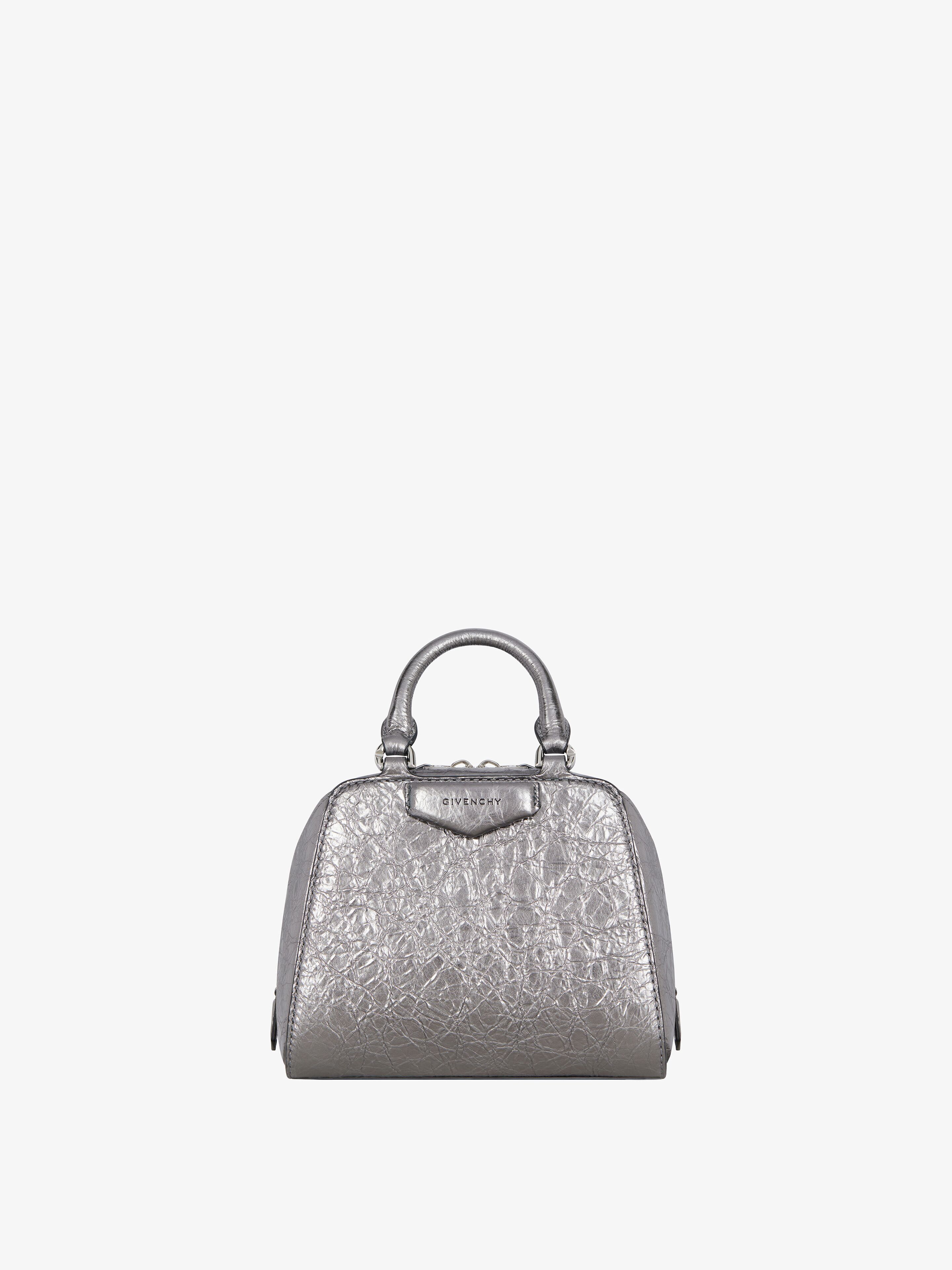 Givenchy o1srvl11e0825 Size: OS / Antigona Cube Nano Bag in Silver Size ONE SIZE - 1 Thumbnail