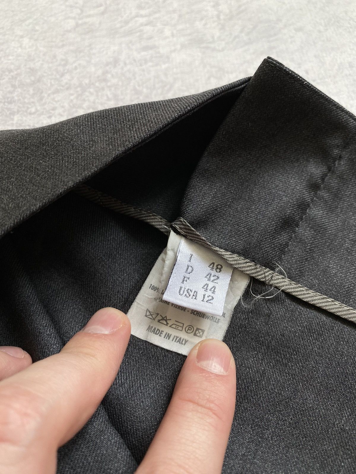 Brunello Cucinelli Gunex By Brunello Cucinelli Grey Wool Midi Skirt Size 48 Size 34" / US 12 / IT 48 - 10 Thumbnail