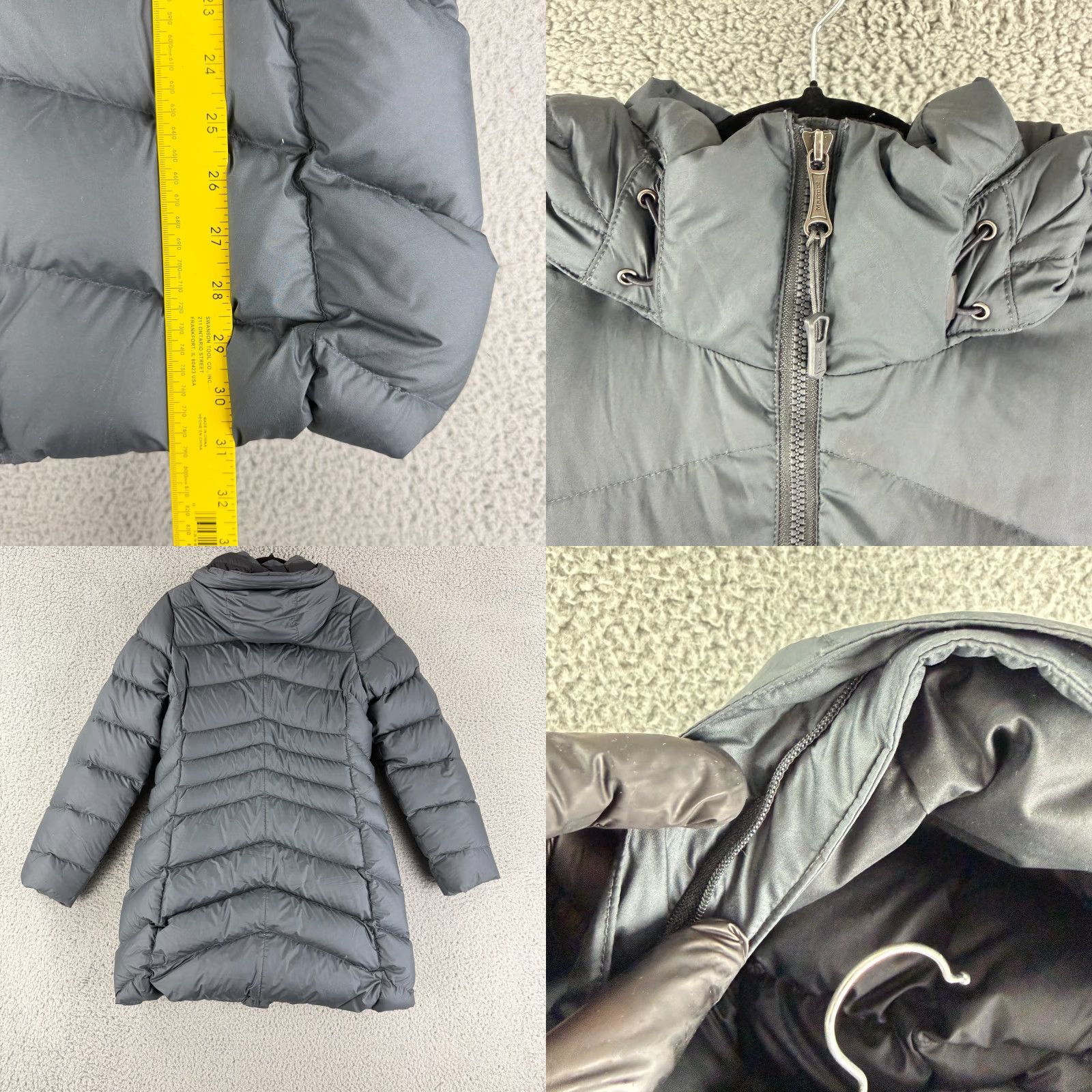Marmot Marmot Montreal 700 Fill Parka Jacket Womens M Black Quilted Full Zip Hoodie Down Regular Mens? Size M / US 6-8 / IT 42-44 - 8 Thumbnail
