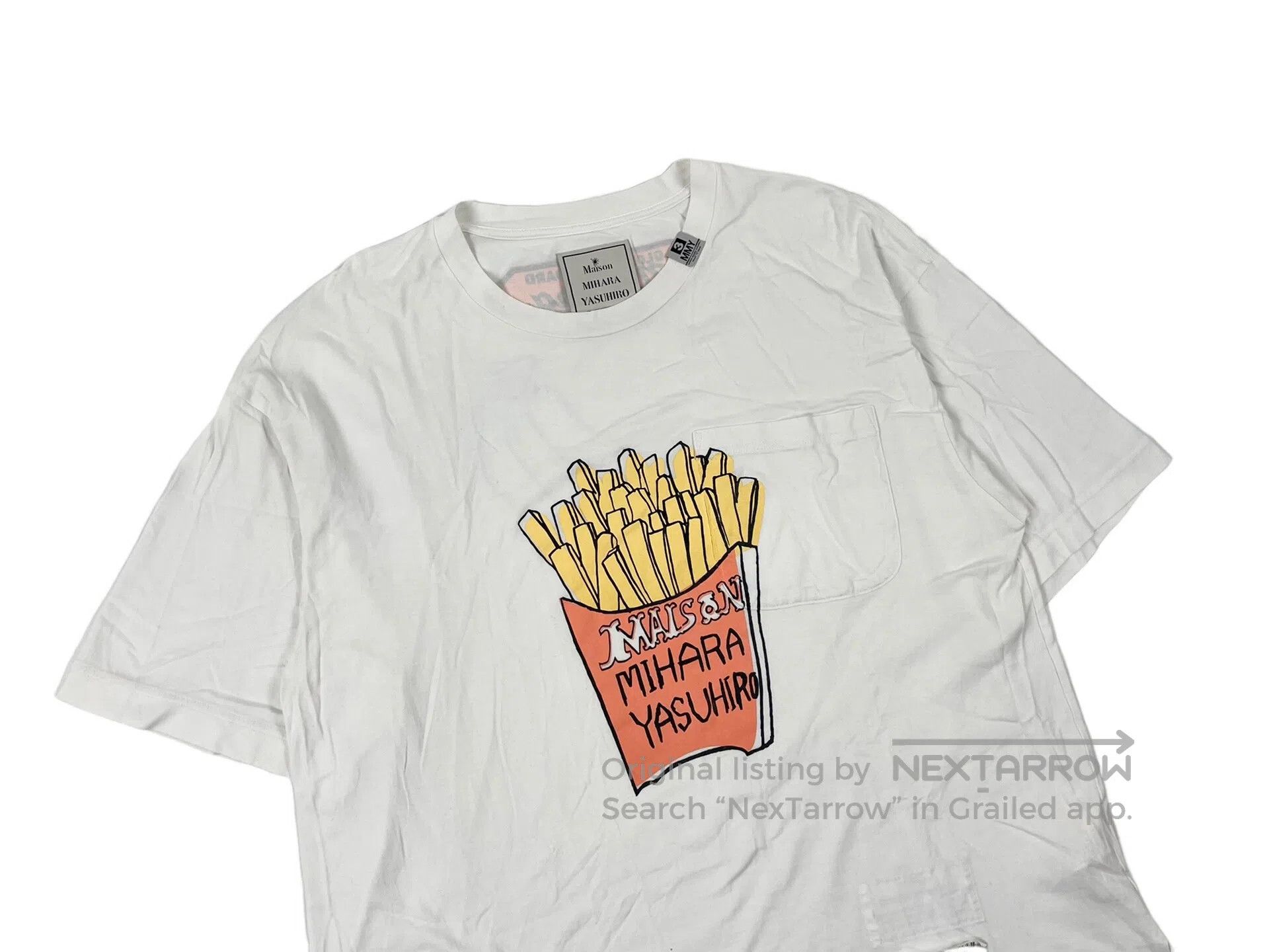 Maison Margiela Maison Margiela Fries Printed Loose Short Sleeve Size US S / EU 44-46 / 1 - 3 Thumbnail