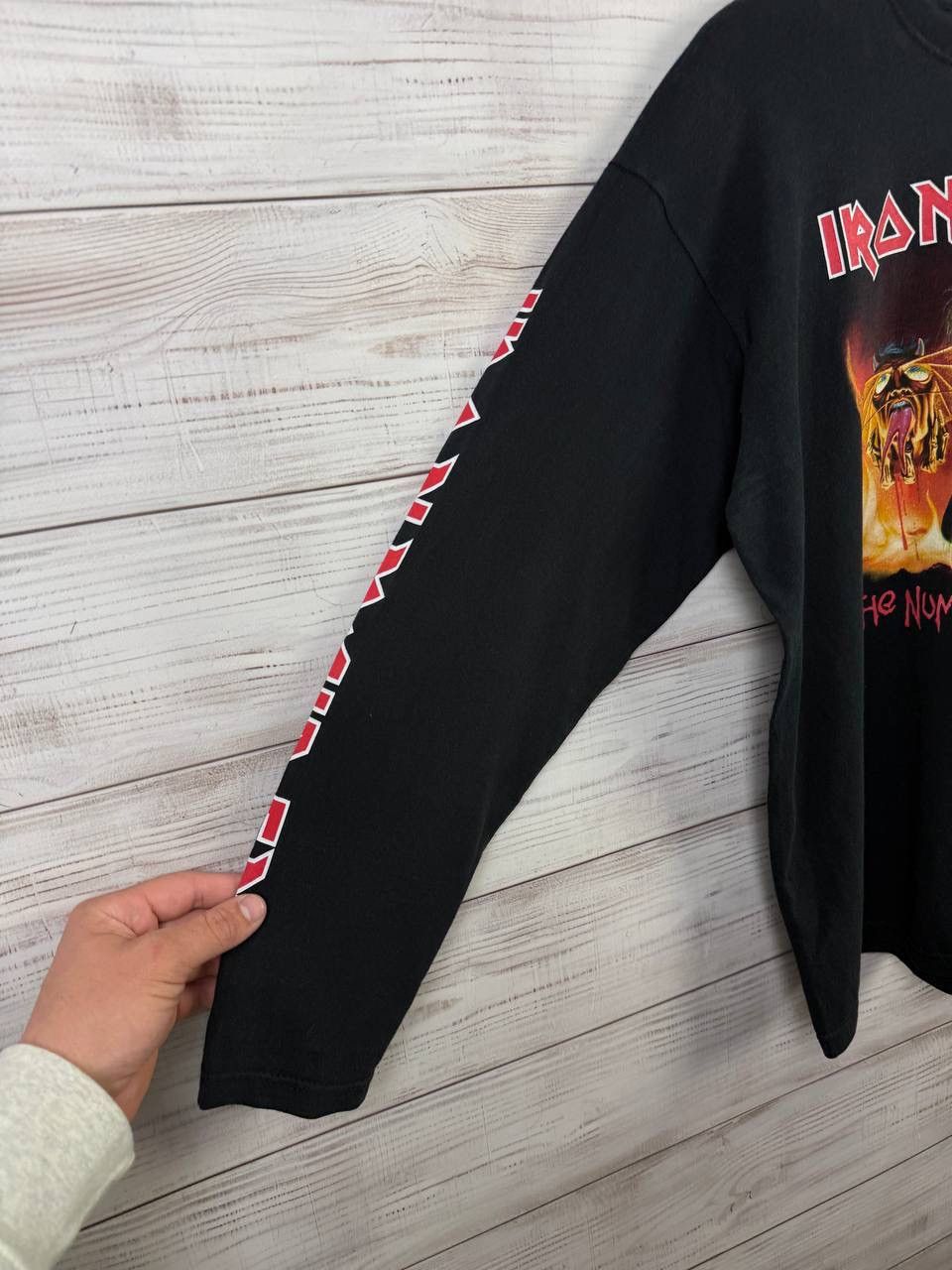 Iron Maiden Vintage Iron Maiden Long Sleeve Longsleeve Rock Band Size US M / EU 48-50 / 2 - 2 Thumbnail