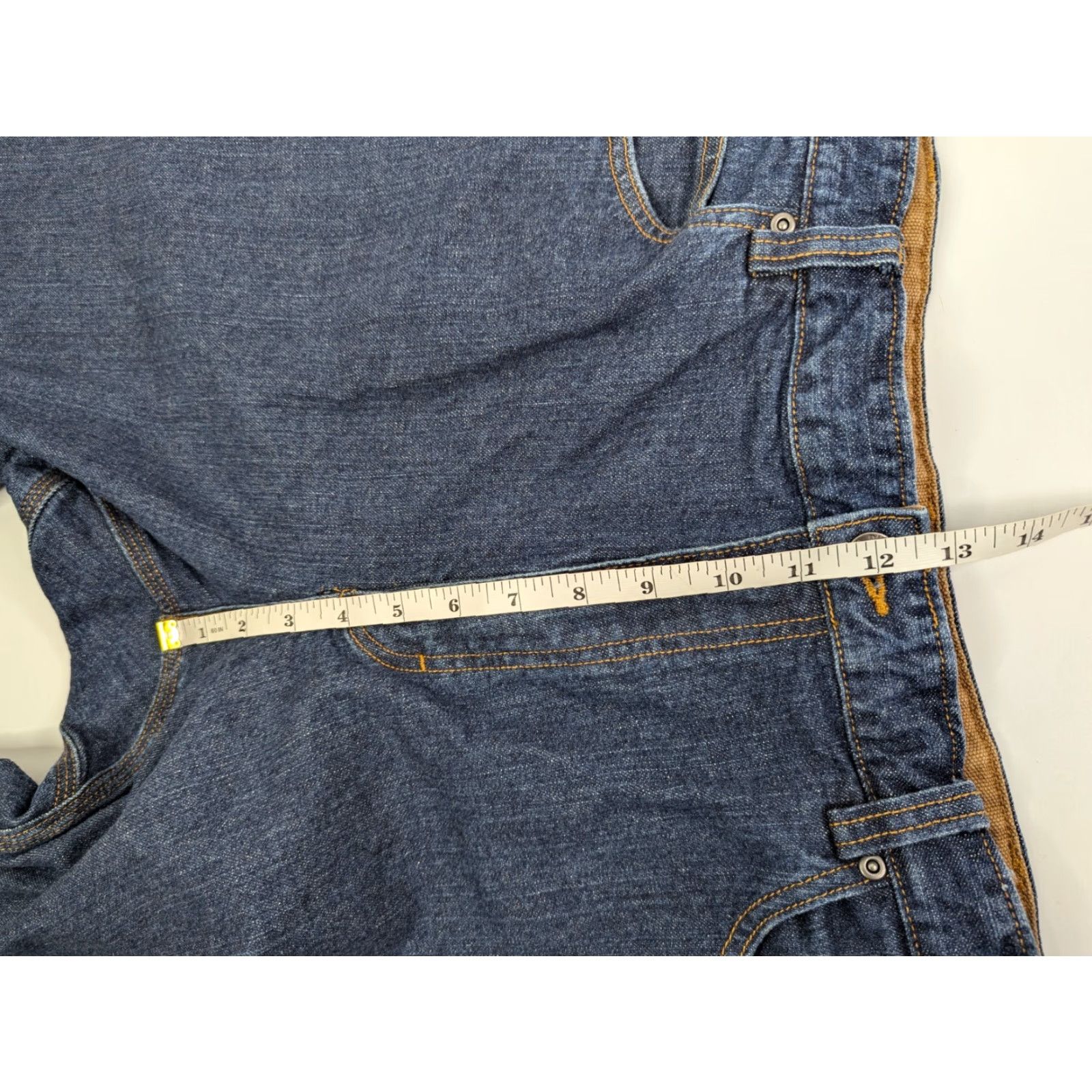 Duluth Trading Company Duluth Trading Co. Men’s Blue Denim Shorts Bermuda Relaxed 40 Zip 11 Inseam Pockets Logo Size US 40 / EU 56 - 4 Thumbnail