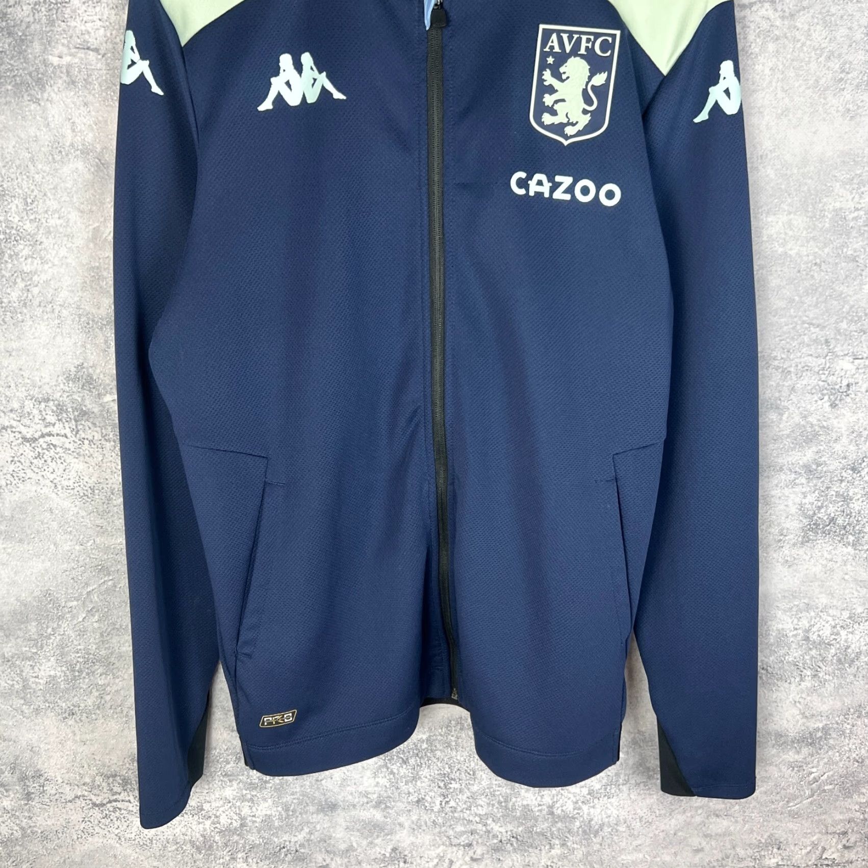 Kappa Kappa Aston Villa AVFC Casio Bomber Track Jacket M/L Blue Polyester Men’s Jacket Size US L / EU 52-54 / 3 - 3 Thumbnail