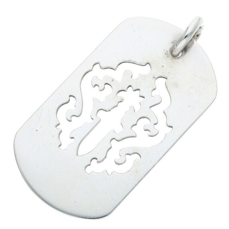 Chrome Hearts Large Dagger Cutout Dog Tag Necklace