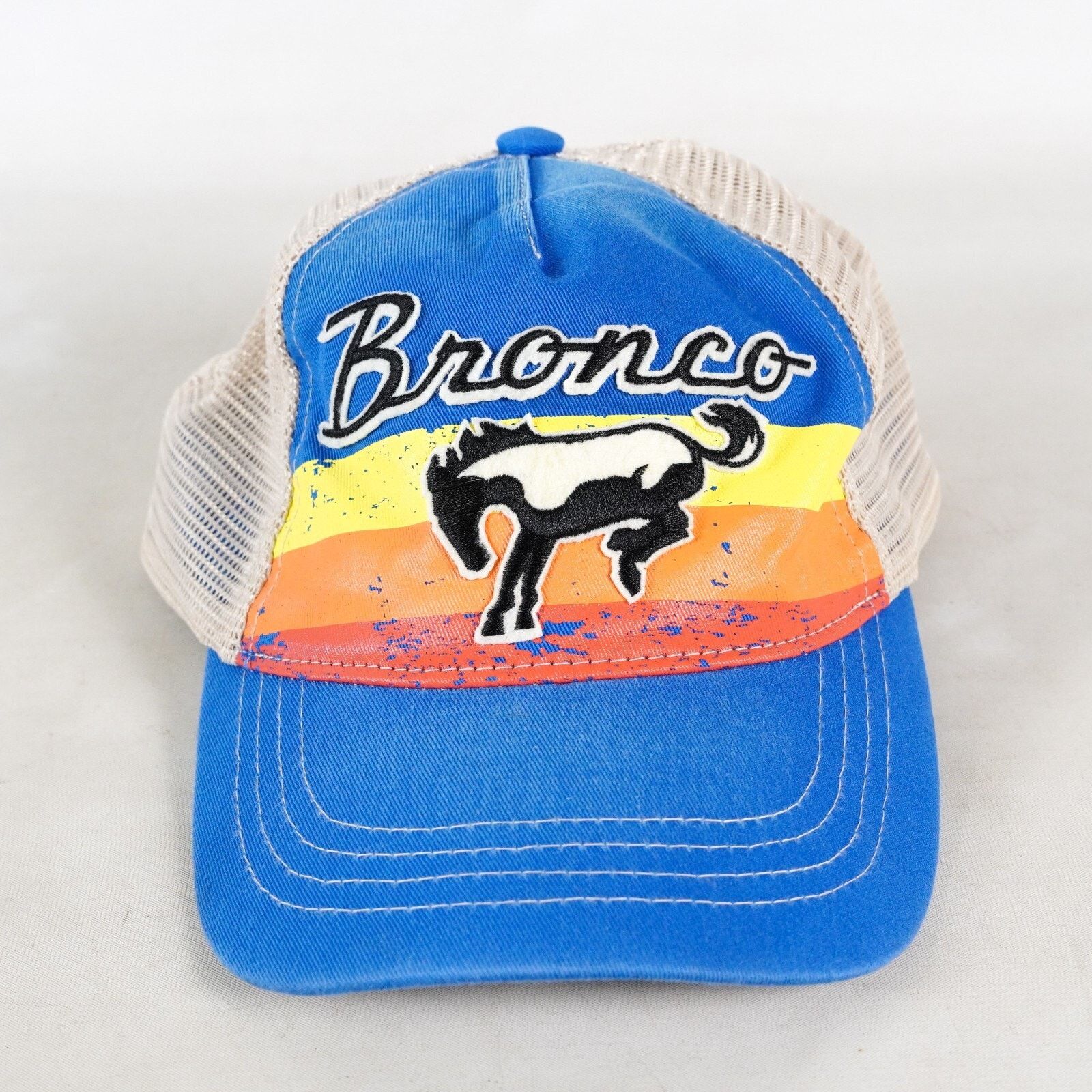 Ford Ford Bronco Horse Mesh Trucker Hat Cap Visor Snapback Blue Size ONE SIZE - 2 Thumbnail