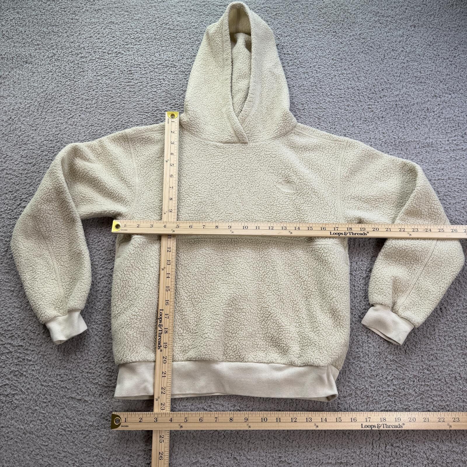 The North Face The North Face Sherpa Fleece Hoodie Cream Womens XS Boxy Size XS / US 0-2 / IT 36-38 - 3 Thumbnail