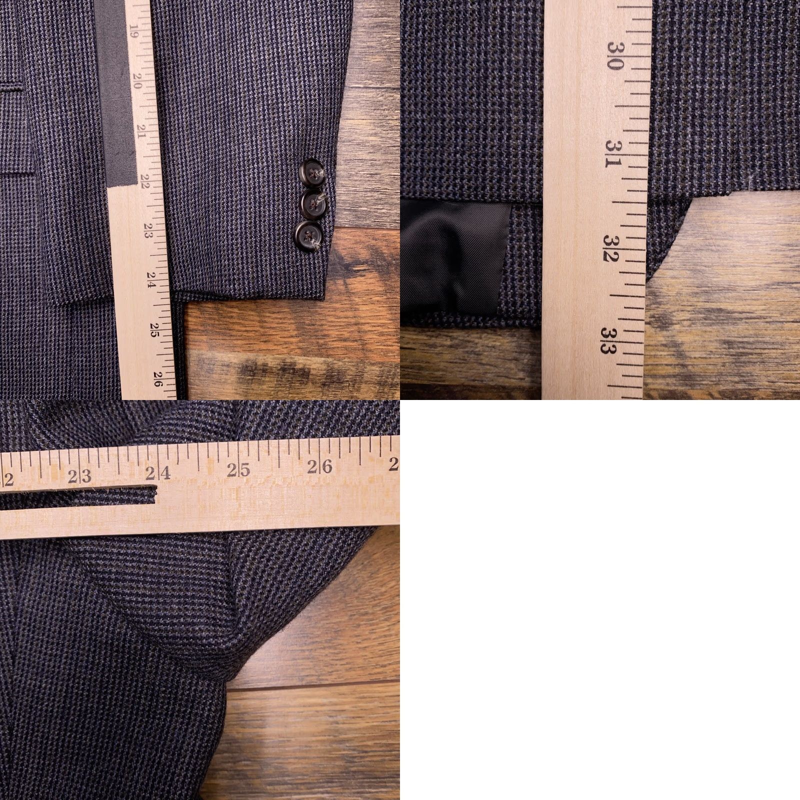 Chaps Chaps Sport Coat Mens 48R Blue Plaid Blazer Wool Size 48R - 9 Thumbnail