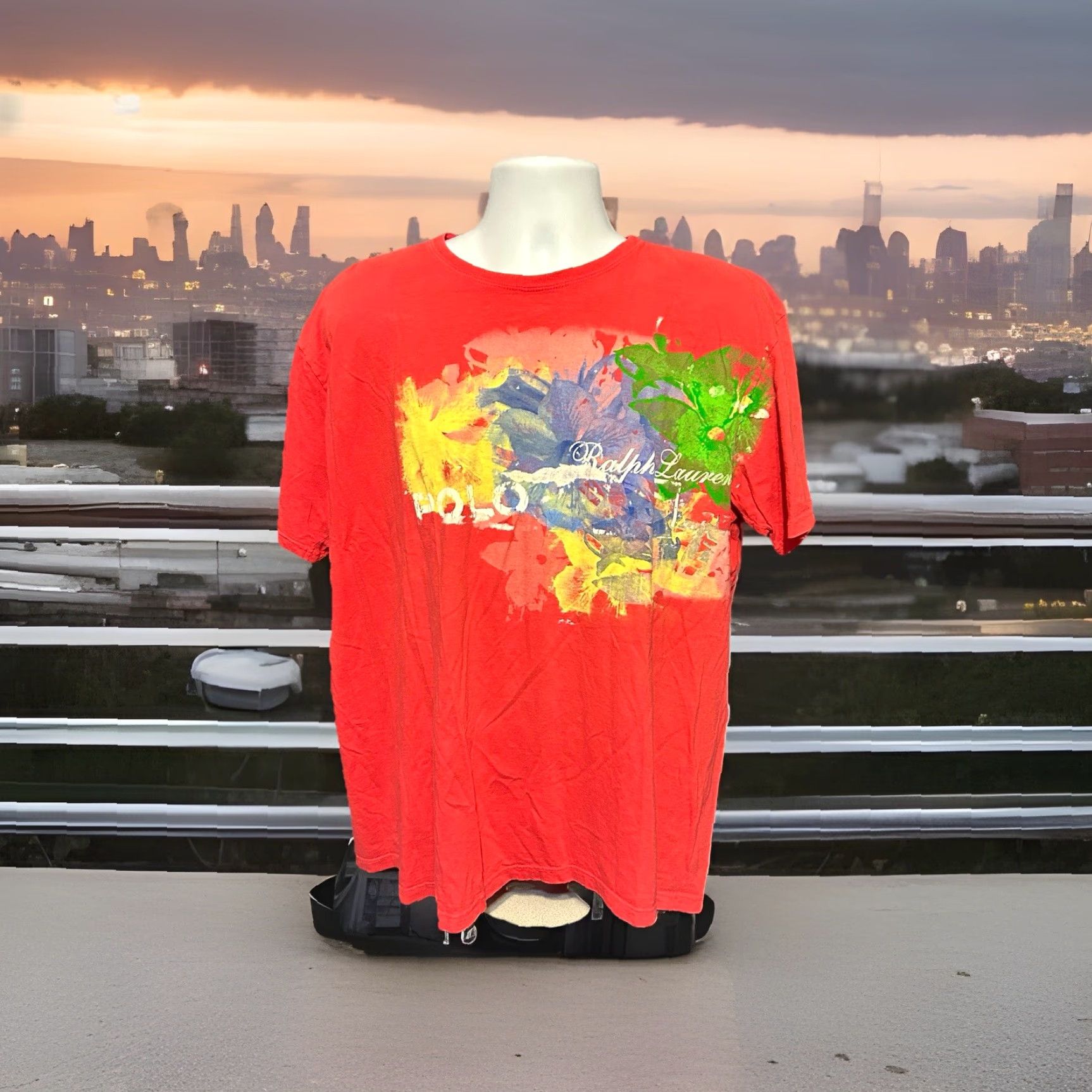 Polo Ralph Lauren Polo Ralph Lauren Shirt Men L Red Short Sleeve Floral Art Graphic VTG Polo By Ralph Lauren Shirt Men Large Red Short Sleeve Floral Art Graphic Size US L / EU 52-54 / 3 - 7 Thumbnail