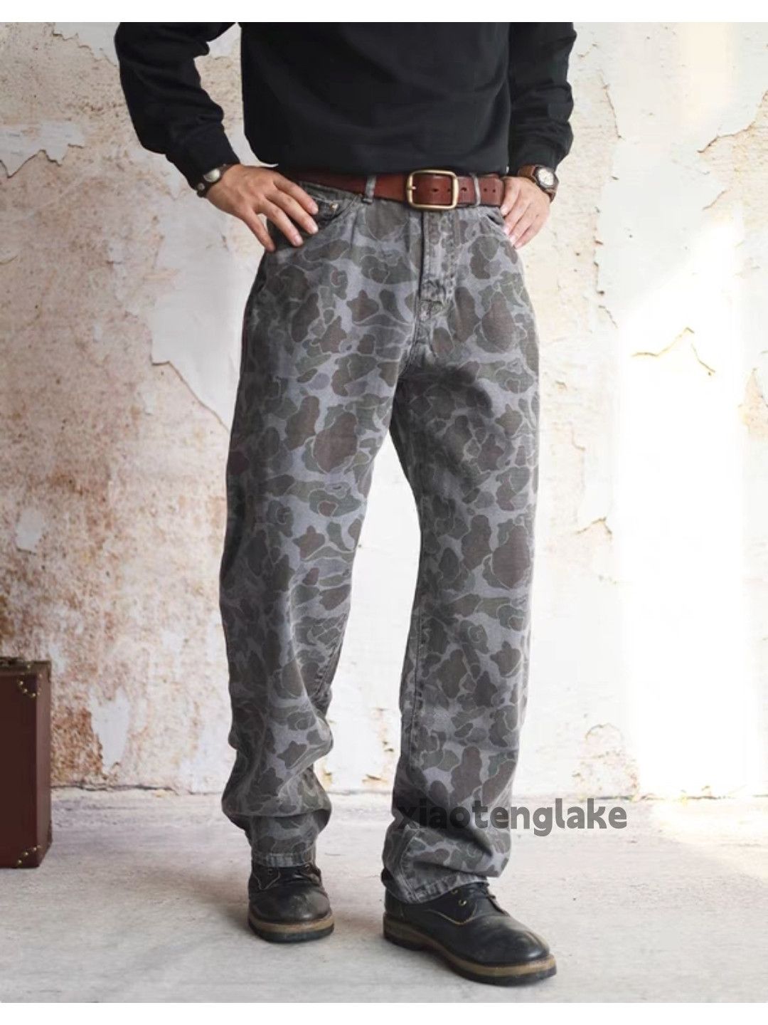 Designer × Japanese Brand × Vintage washed faded camo utility skate work carpenter pants Size US 30 / EU 46 - 5 Thumbnail