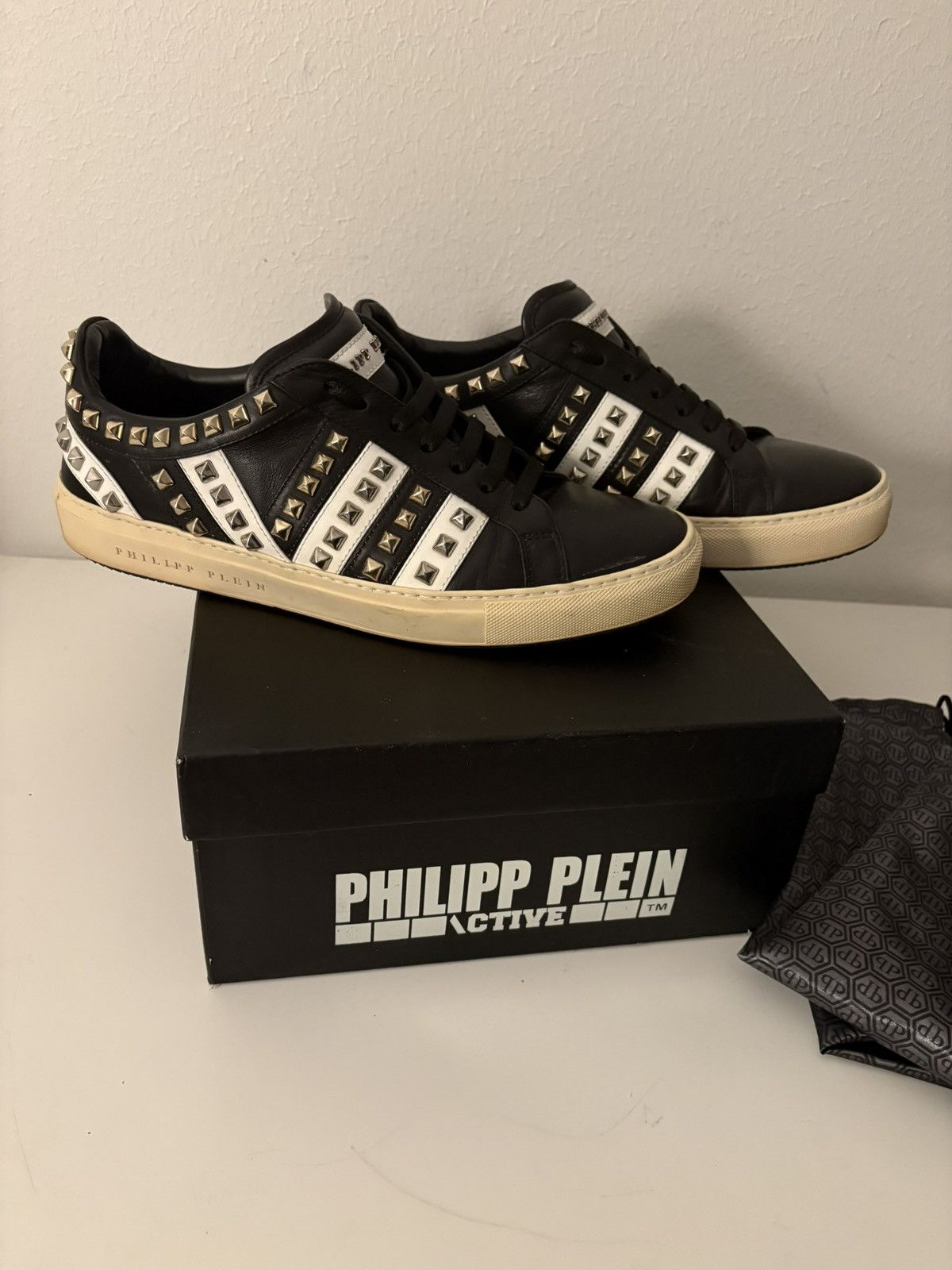 Philipp Plein Philipp Plein Leather sneakers Size US 10 / EU 43 - 1 Thumbnail