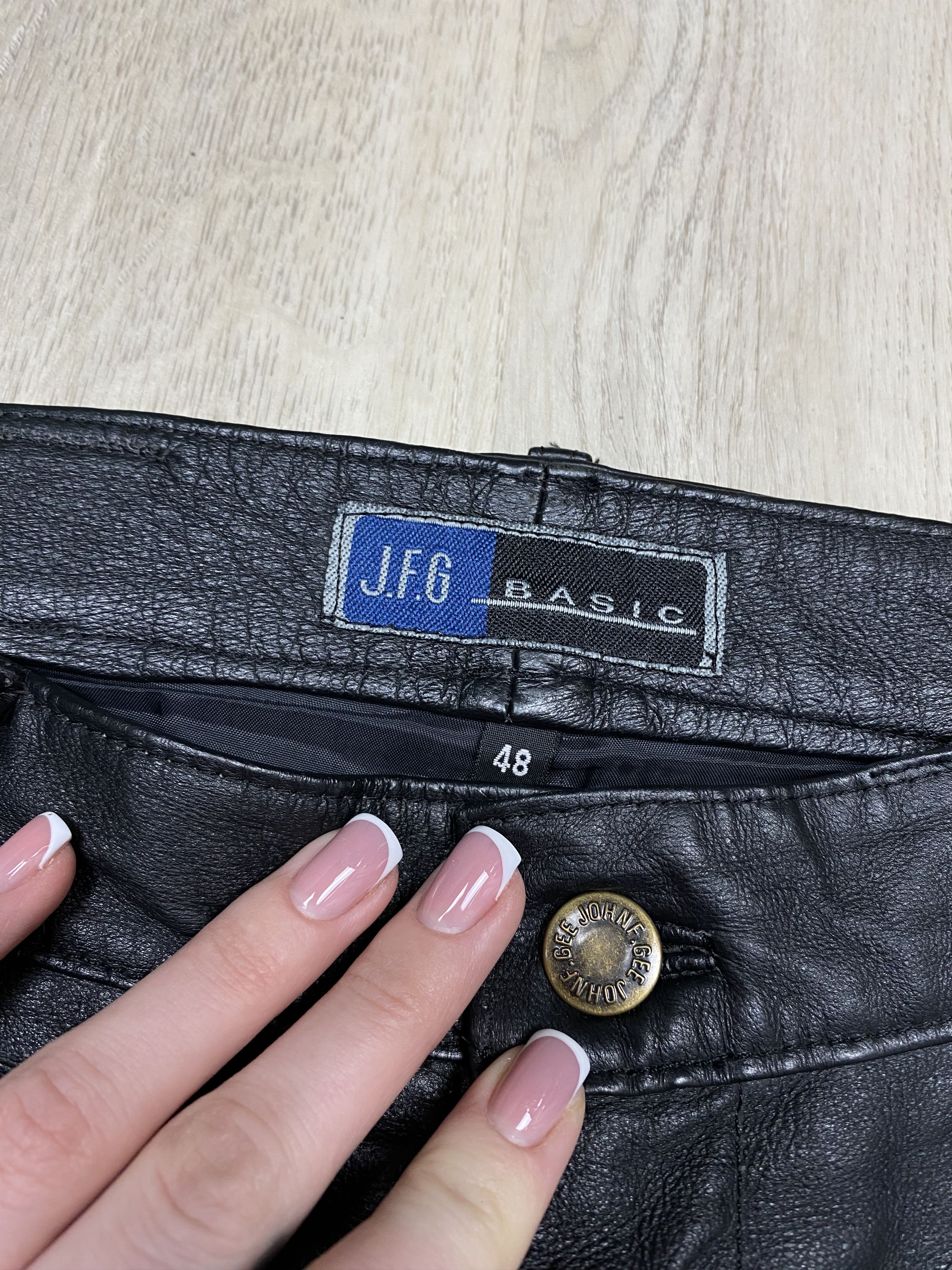 Genuine Leather Vintage Genuine Leather Pants Biker Motorcycle Size US 32 / EU 48 - 3 Thumbnail