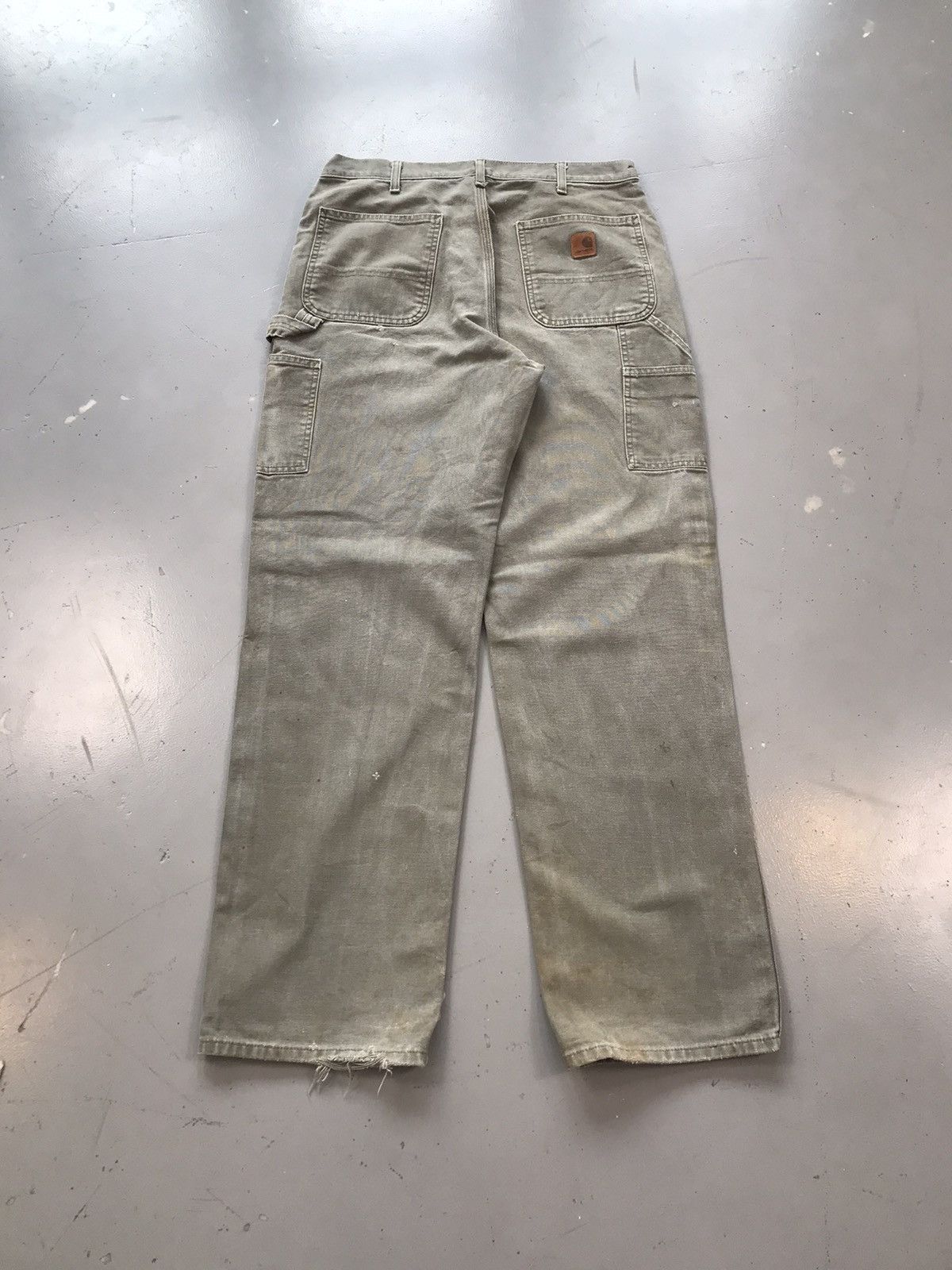 Carhartt × Vintage Vintage Carhartt B11 moss green denim pant Size US 34 / EU 50 - 8 Thumbnail