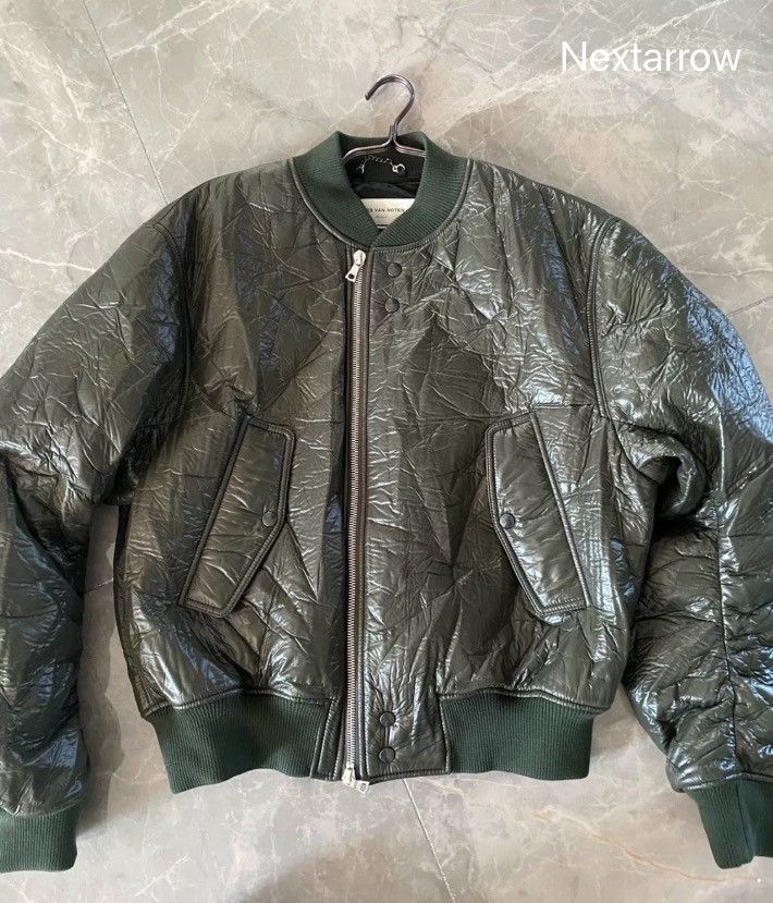 Bomber Jacket Dries Van Noten Green Coat DRIES VAN NOTEN Cropped