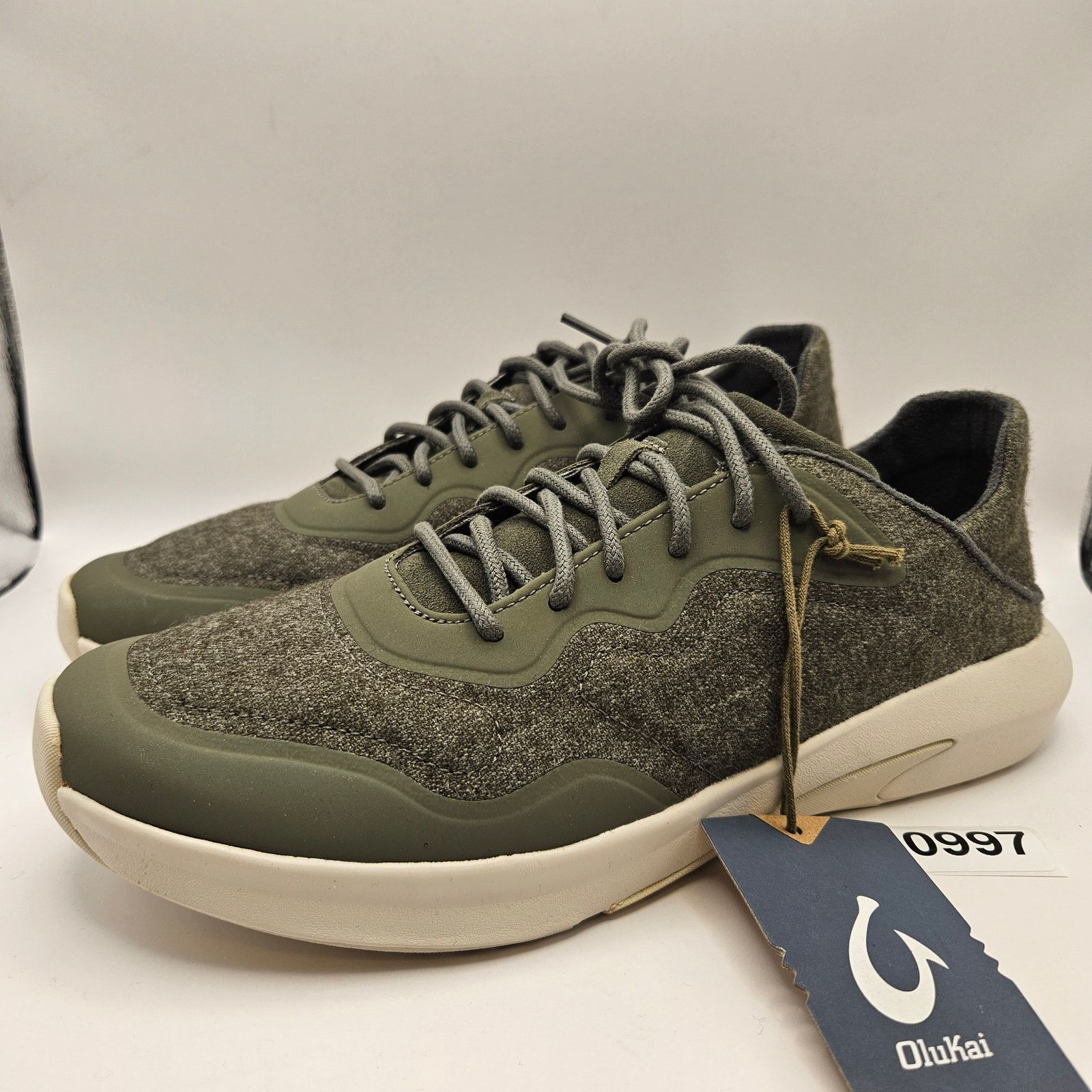 Olukai OLUKAI MEN'S 9.5 KOHEO HULU DUSTY GREEN SNEAKER Size US 9.5 / EU 42-43 - 1 Thumbnail