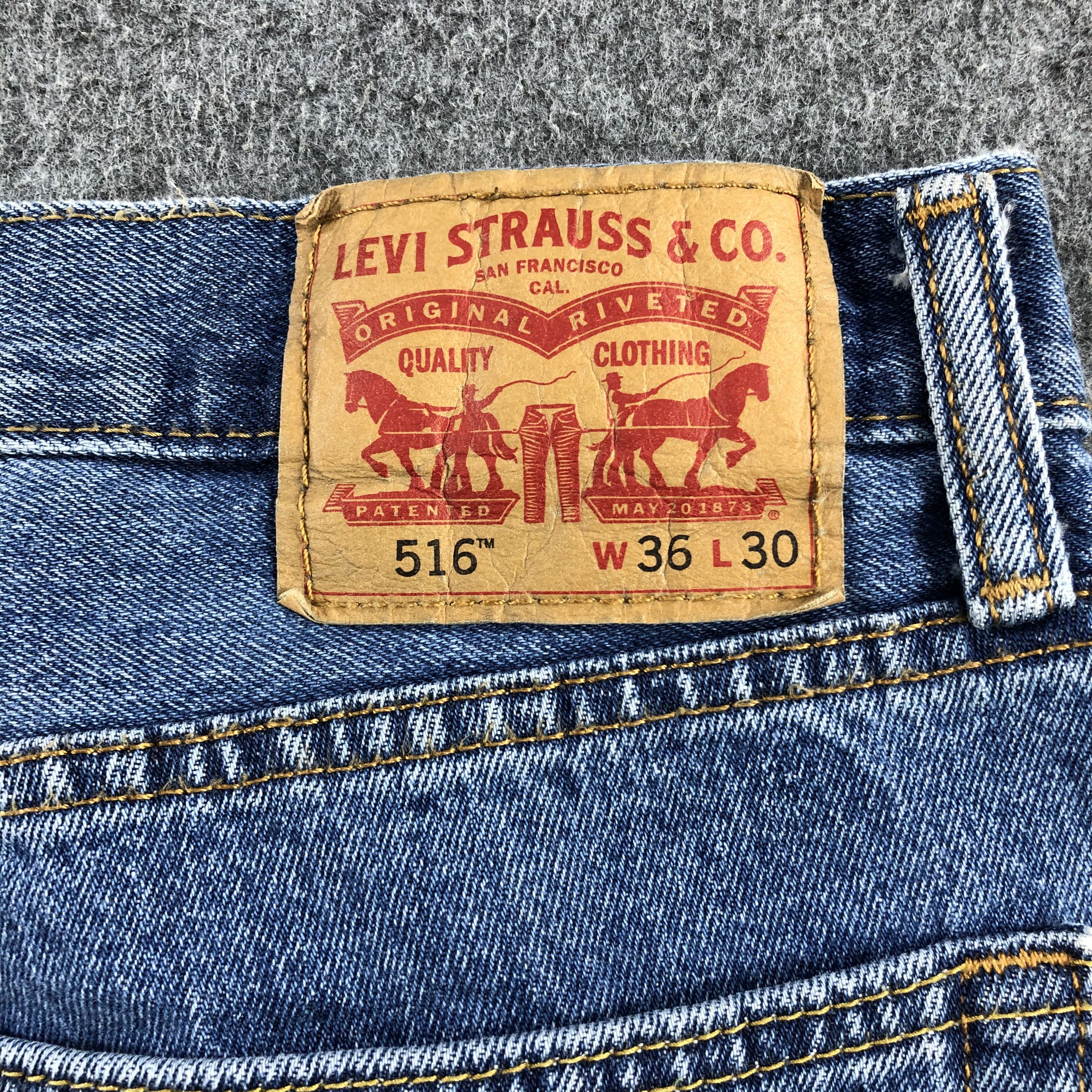 Levi's Vintage Blue Wash Levis 516 Jeans-J2105 Size US 35 - 5 Thumbnail