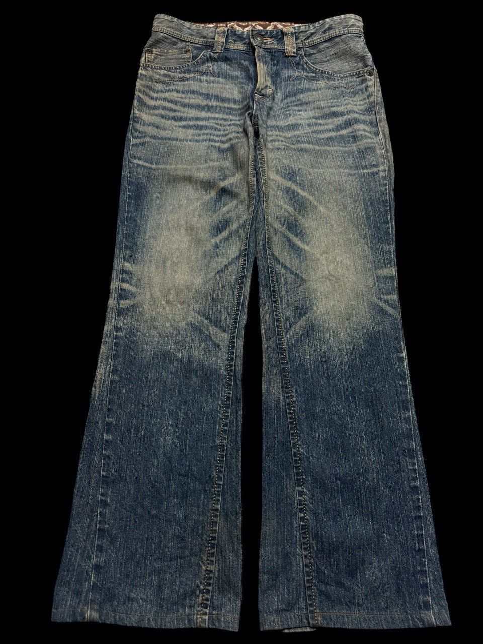 Edwin FLARE 90s Edwin Sick Rusty Whisker Mudwash Distressed Jeans Size US 30 / EU 46 - 1 Thumbnail