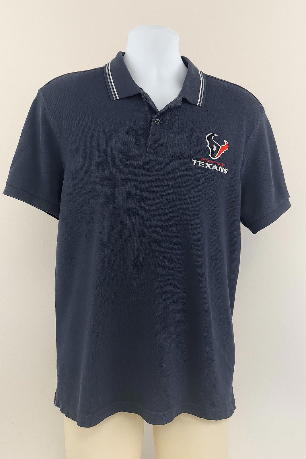 Imogene + Willie NFL HOUSTON TEXANS Polo Shirt 3XL Navy Embroidered Log NWT Size US XXL / EU 58 / 5 - 1 Thumbnail