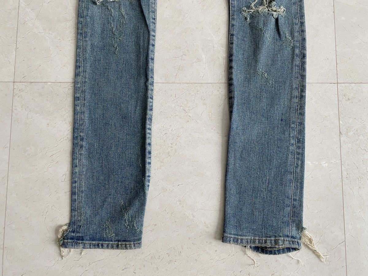 Hedi Slimane × Saint Laurent Paris 13AW Blowout Destroyed Runway Jeans Size US 28 / EU 44 - 4 Thumbnail