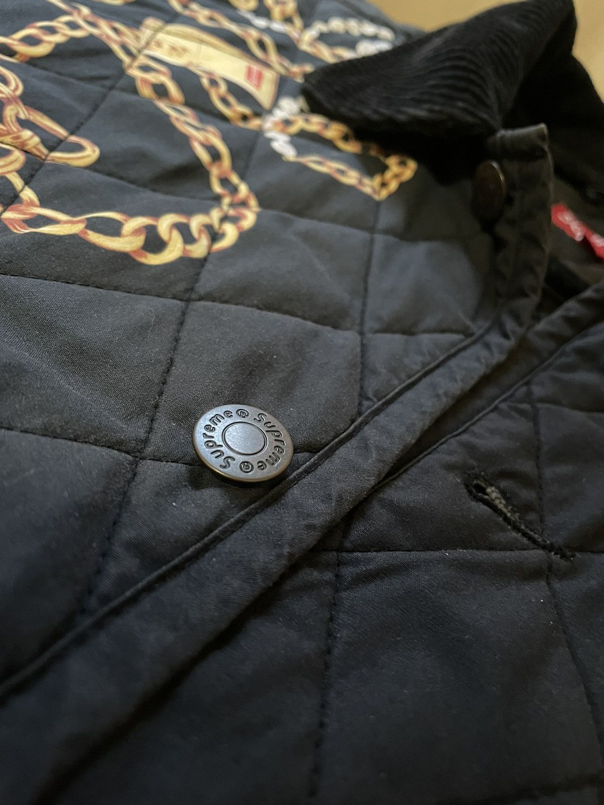 Supreme Supreme quilted chain jacket | Grailed