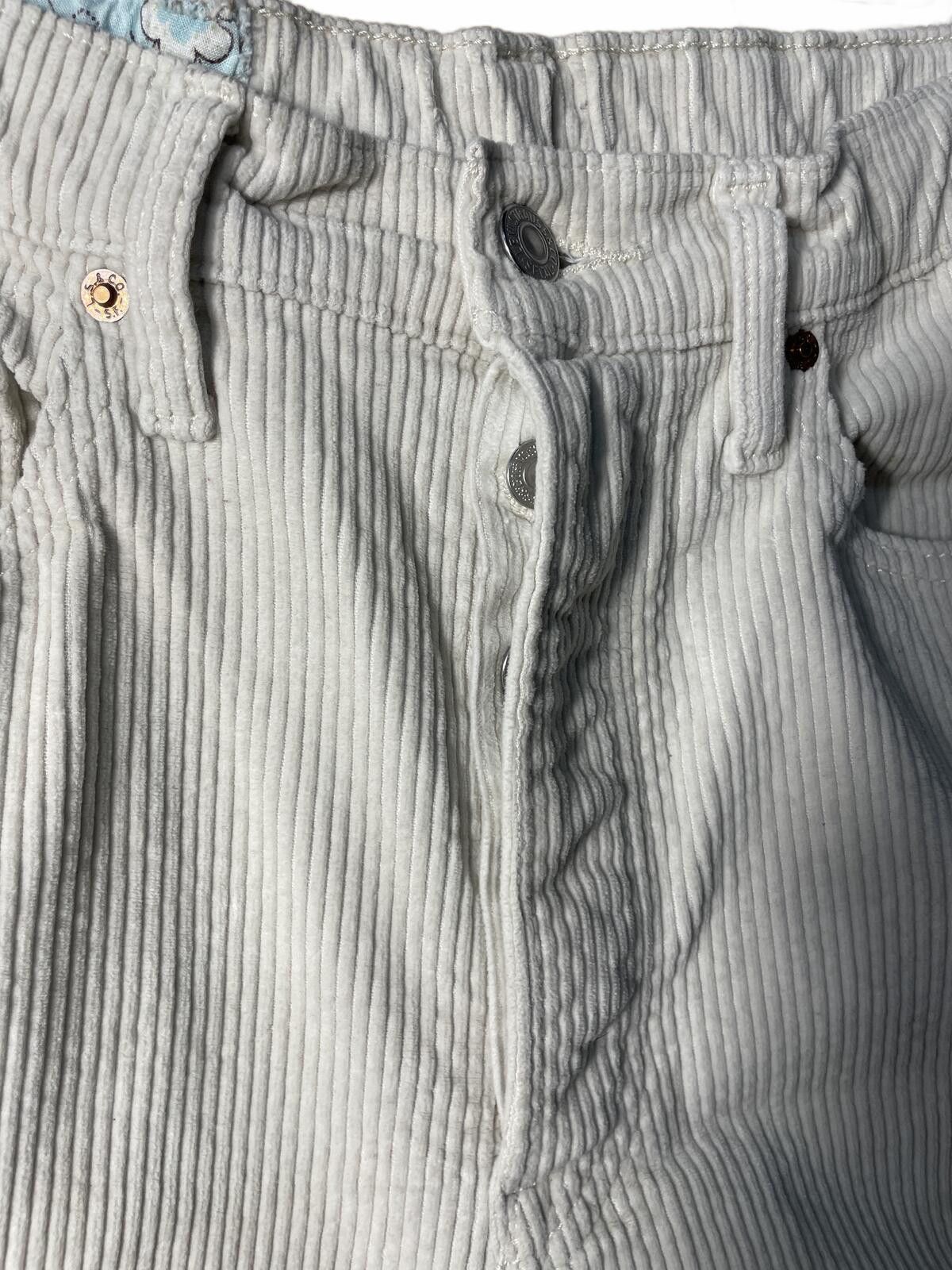 Other Levis Straus and Co Corduroy Pants Women's 27 White Button Size 30" / US 8 / IT 44 - 3 Thumbnail