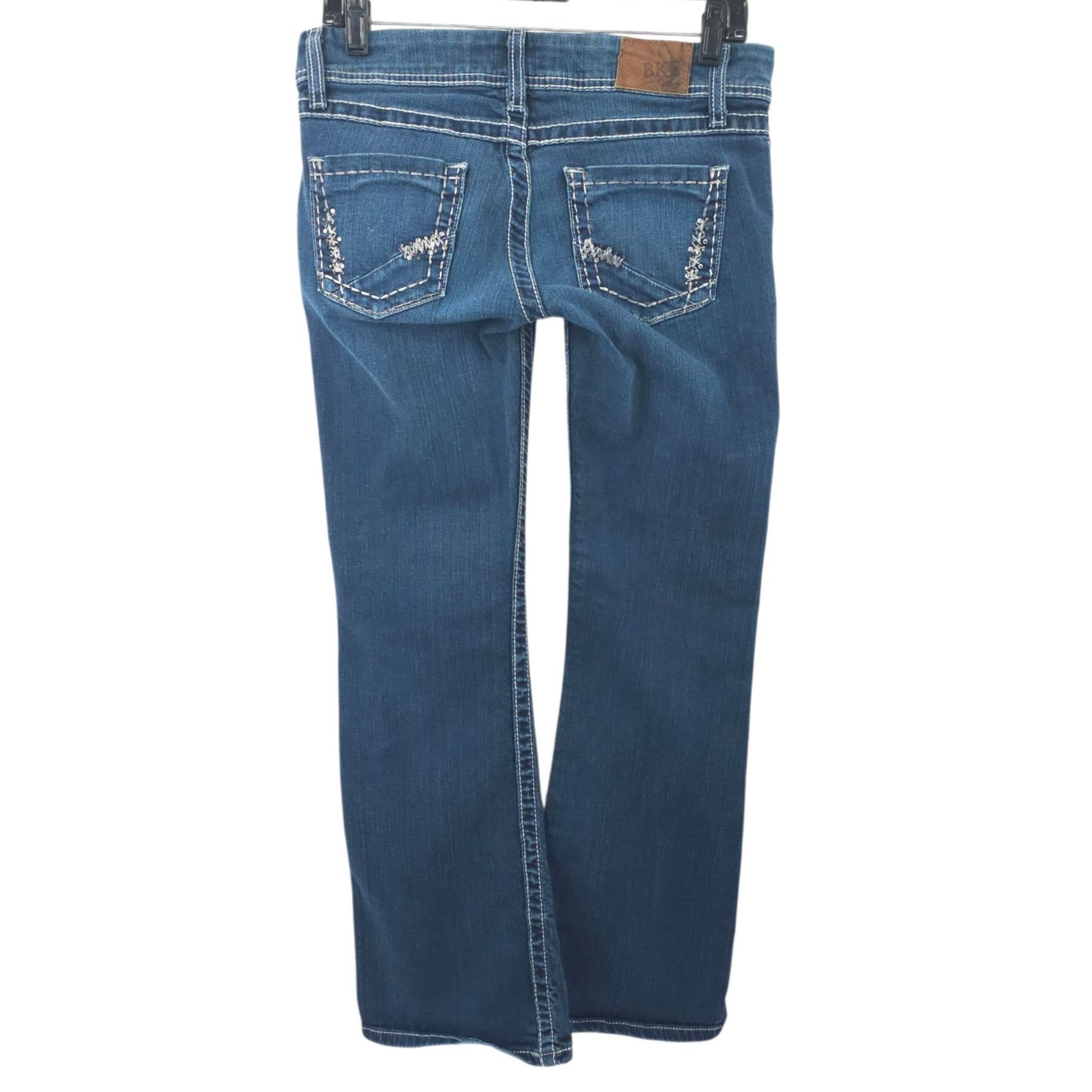 BKE BKE Buckle Starlite Stretch Boot Flare Jeans Womens 27S Low Size 29" - 2 Thumbnail