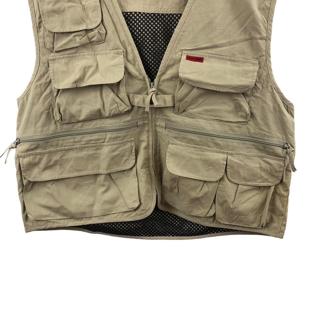 Vintage Vintage LUCKY STRIKE Multi Pocket Tactical Outdoor Vest Size US XXL / EU 58 / 5 - 4 Thumbnail