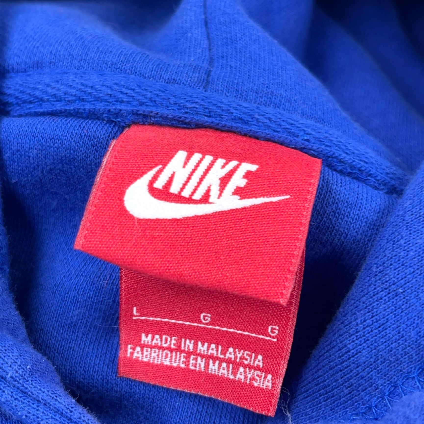 Nike Nike Hoodie Men L Large Royal Blue Sweatshirt Swoosh Cotton Adult Size US L / EU 52-54 / 3 - 4 Thumbnail