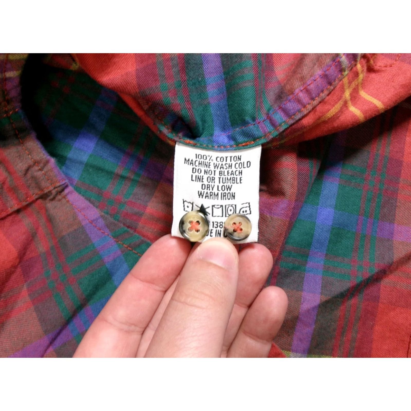 Flint And Tinder Flint and Tinder Shirt Men L Plaid Button-Down Made USA 100% Cotton Heritage Red Classic Casual Fall Vintage No Size US L / EU 52-54 / 3 - 5 Thumbnail