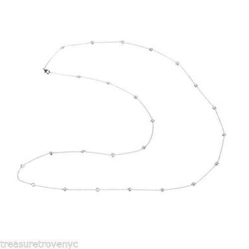 Designer Cubic Zirconia CZ Bezel Set Eternity Necklace Size ONE SIZE - 1 Thumbnail