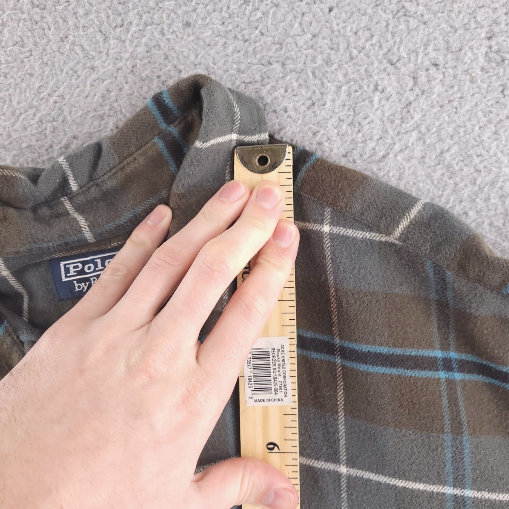 Polo Ralph Lauren VINTAGE Polo Ralph Lauren Shirt Mens Large Brown Flannel Overshirt Size US L / EU 52-54 / 3 - 6 Thumbnail