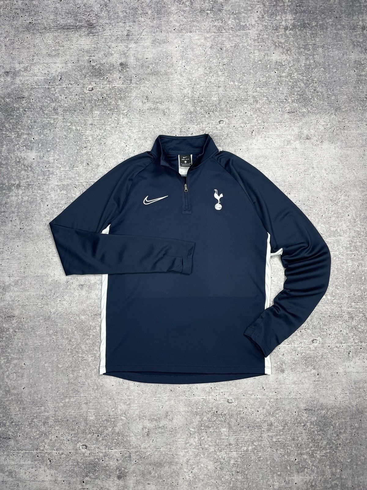 Nike × Vintage Vintage Nike Tottenham Y2K Style Training Zip Sweatshirt Size US S / EU 44-46 / 1 - 1 Thumbnail