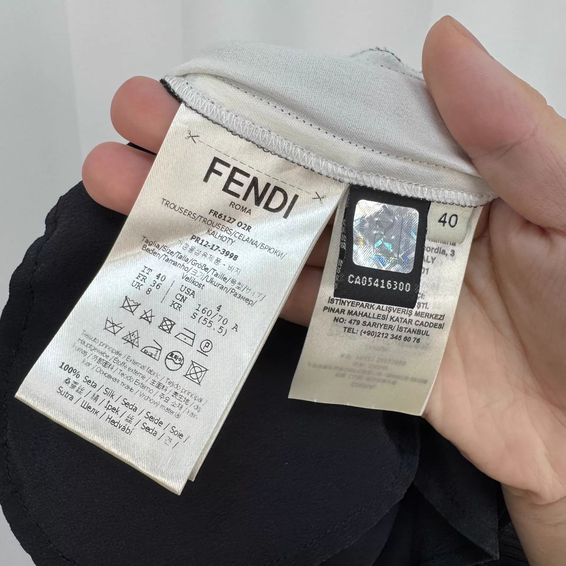 Fendi Fendi Silk FF Webbing Casual Pants 40 Size 27" / US 4 / IT 40 - 6 Thumbnail