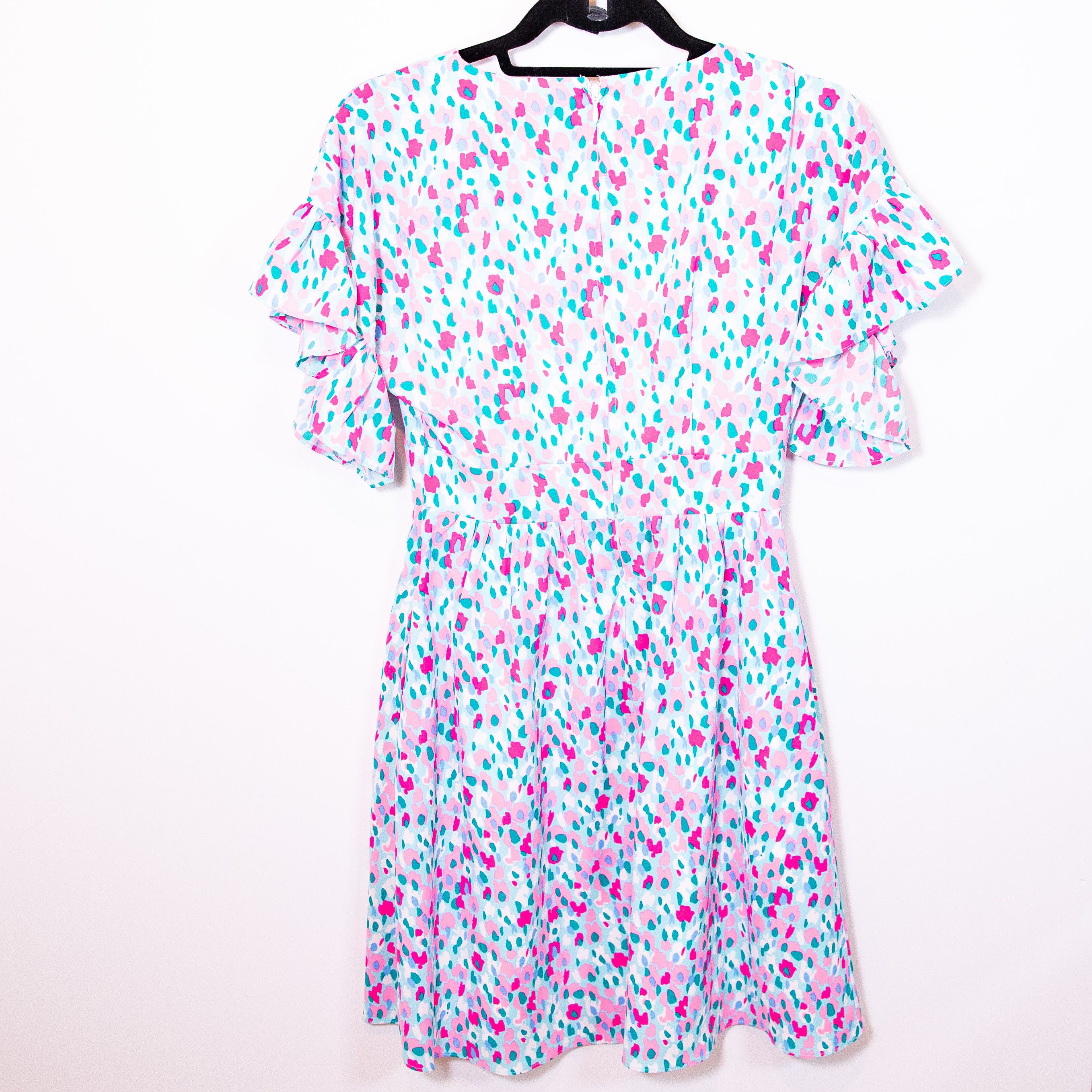 Lilly Pulitzer Lilly Pulitzer Blaire Stretch V Neck Ruffle Mini Size XXS / US 00 / IT 34 - 5 Thumbnail
