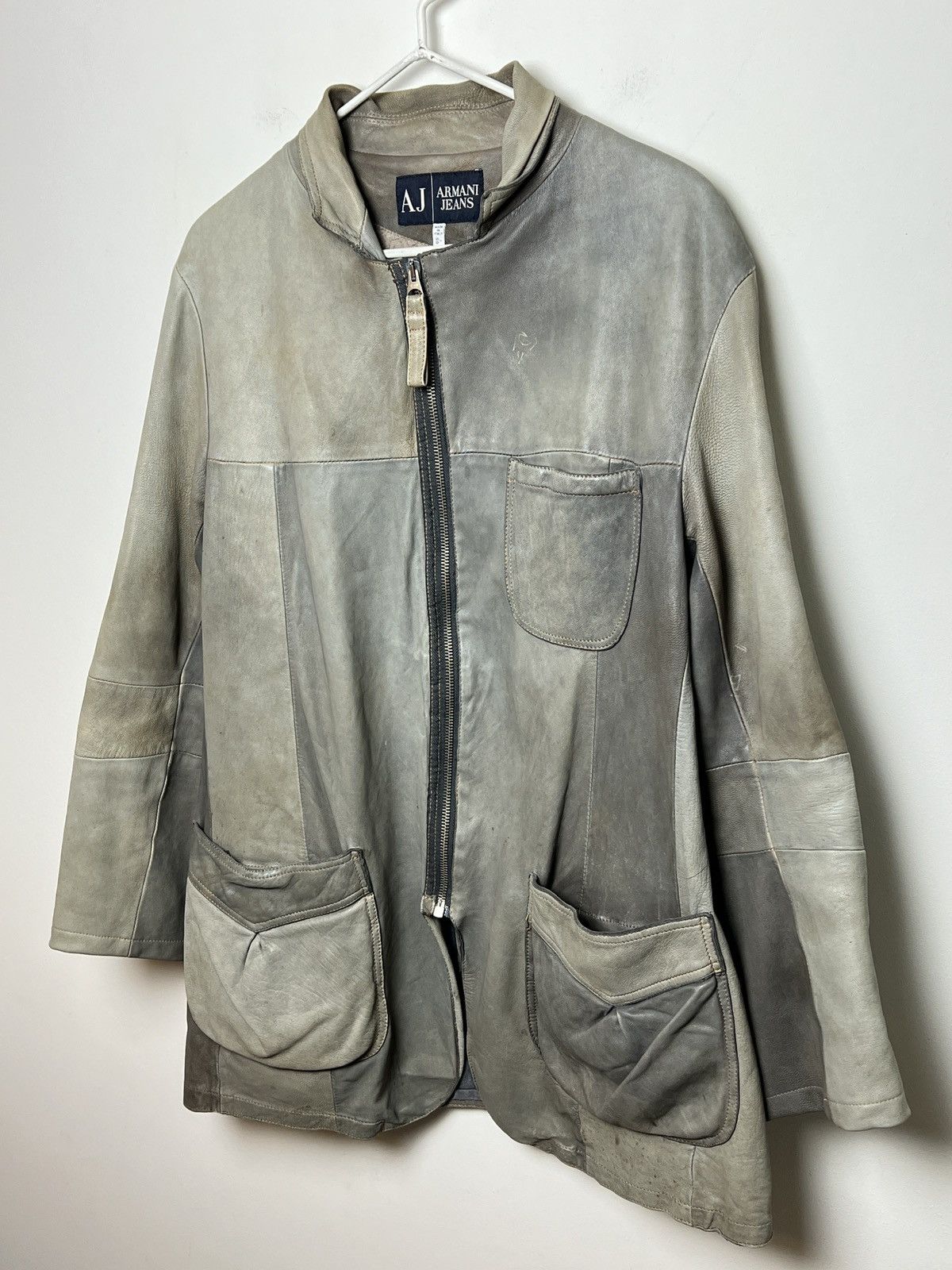 Giorgio Armani armani y2k patchwork leather jacket Size US M / EU 48-50 / 2 - 4 Thumbnail