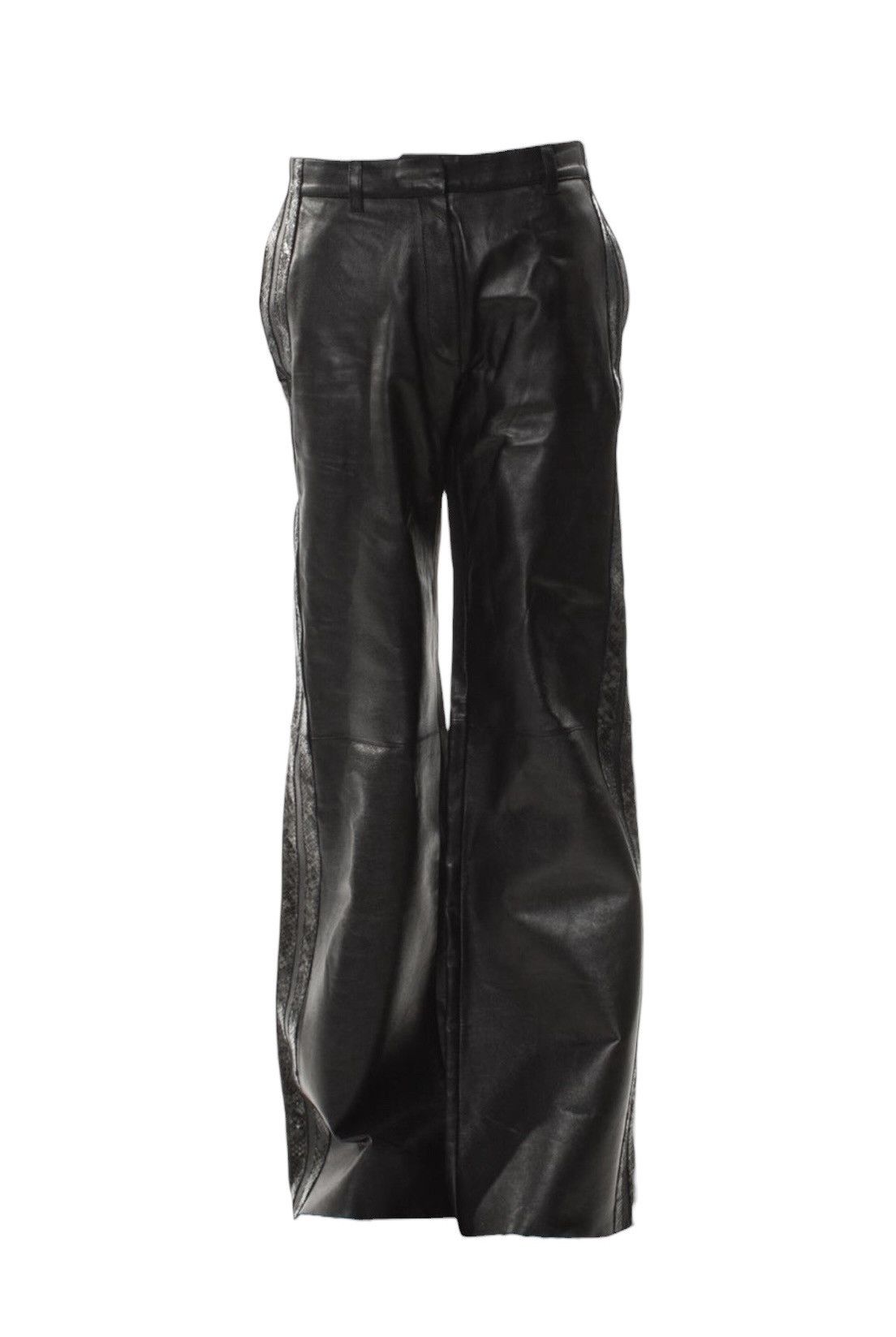 Off-White Off White Leather Snakeskin Pants Size US 42 / EU 58 - 2 Thumbnail