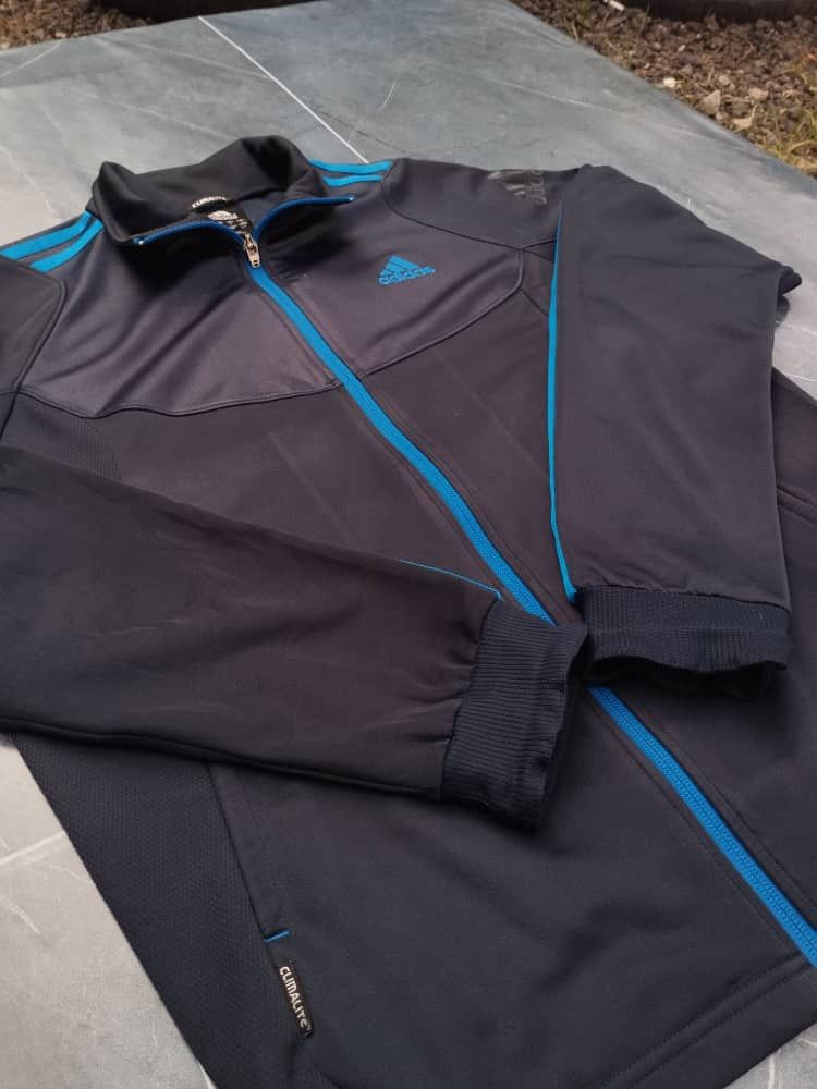Adidas Adidas Tracktop Black Stripe Blue Size S Size US S / EU 44-46 / 1 - 2 Thumbnail