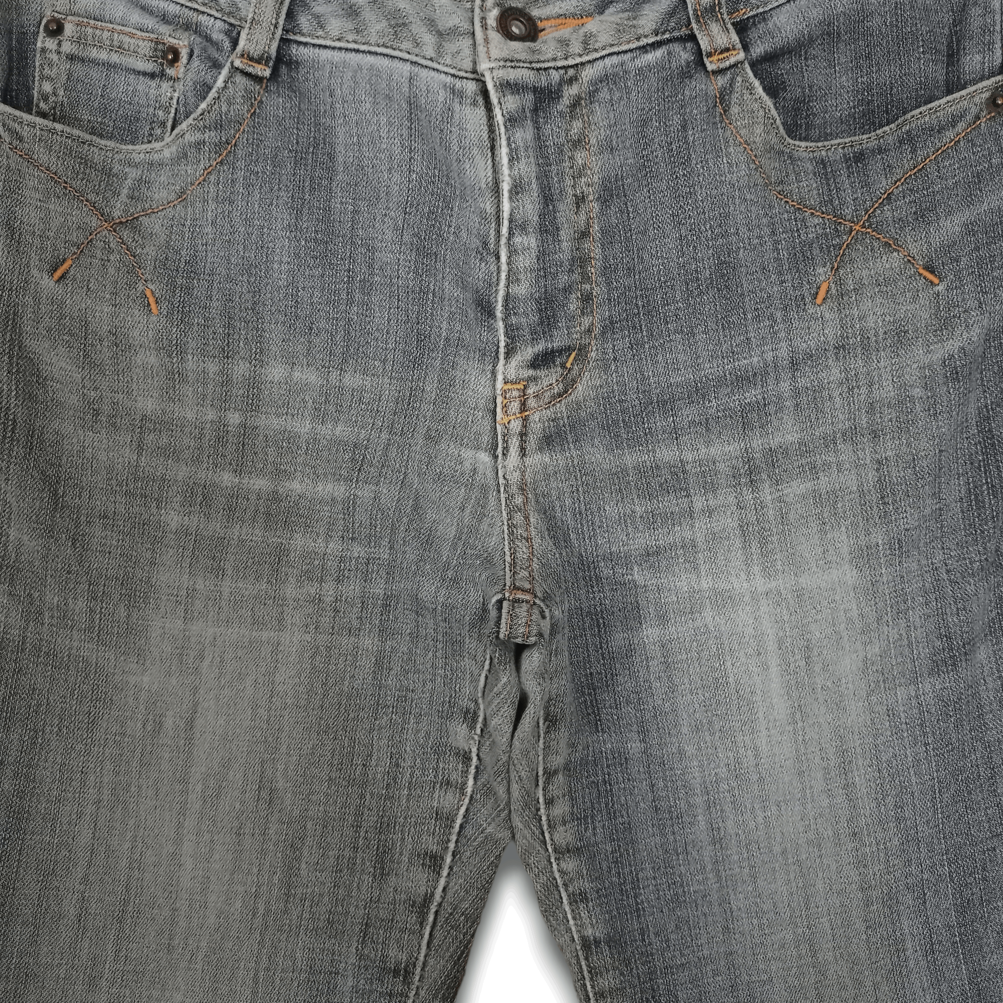 Japanese Brand Vintage Japanese Brand Faded Style Flare Denim Jeans 29x28 Size 29" - 5 Thumbnail