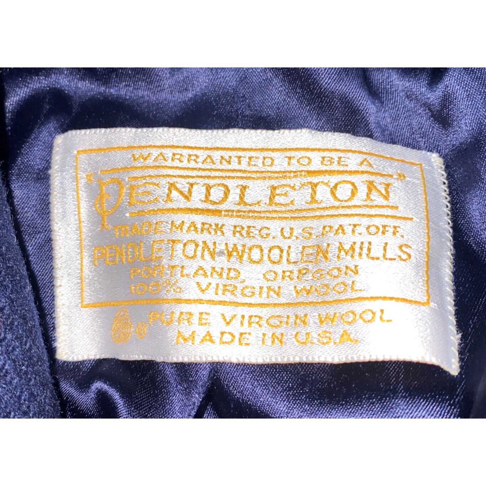 Pendleton VINTAGE Pendleton Women’s Peacoat Wool Blue Size 16 Casual Coat Size XXL / US 16-18 / IT 52-54 - 6 Thumbnail