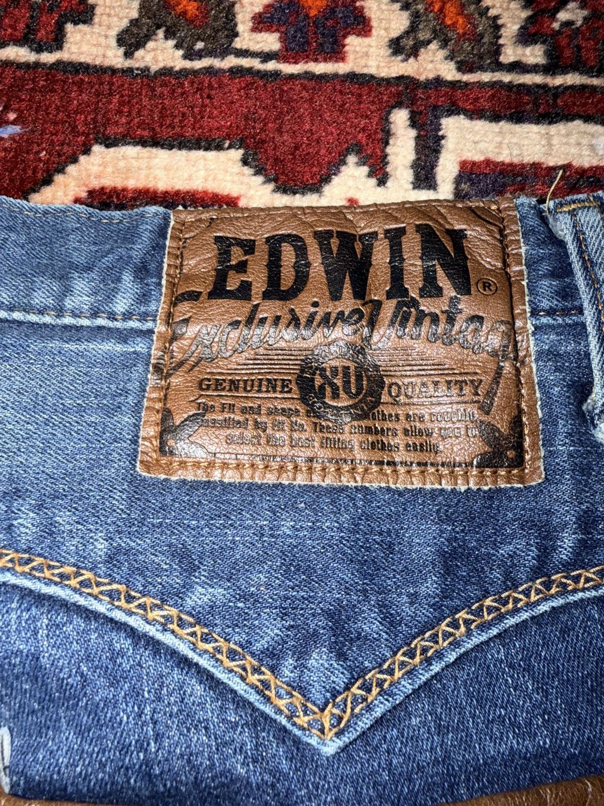 Edwin Vintage Edwin EXS403 Exclusive Vintage Distressed Denim Size US 36 / EU 52 - 4 Thumbnail